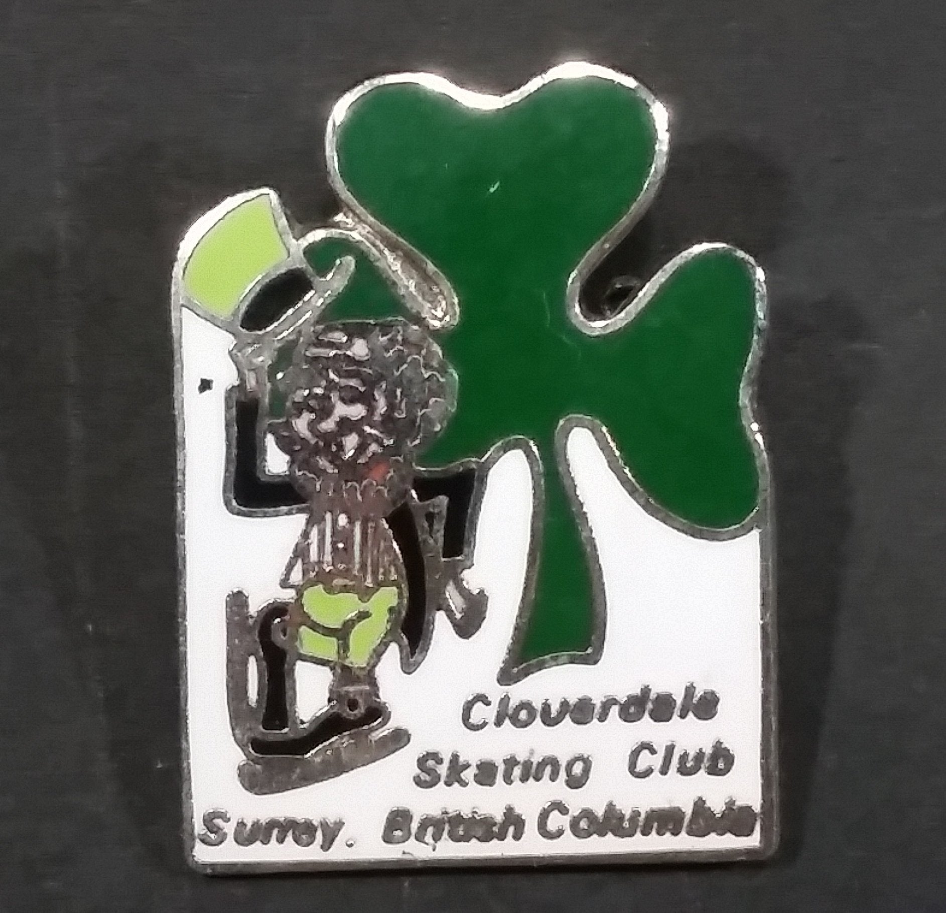 Cloverdale Skating Club Surrey, British Columbia Leprechaun Themed Enamel Pin