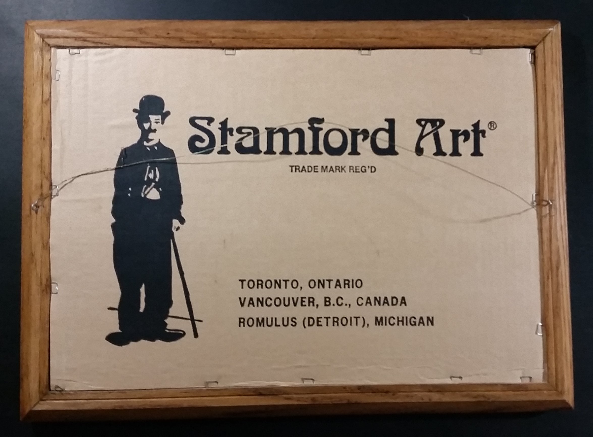 Rare Stamford Art Peterbilt Semi Tractor Truck with Thermo King Trailer Wood Framed Advertising Mirror Collectible 6