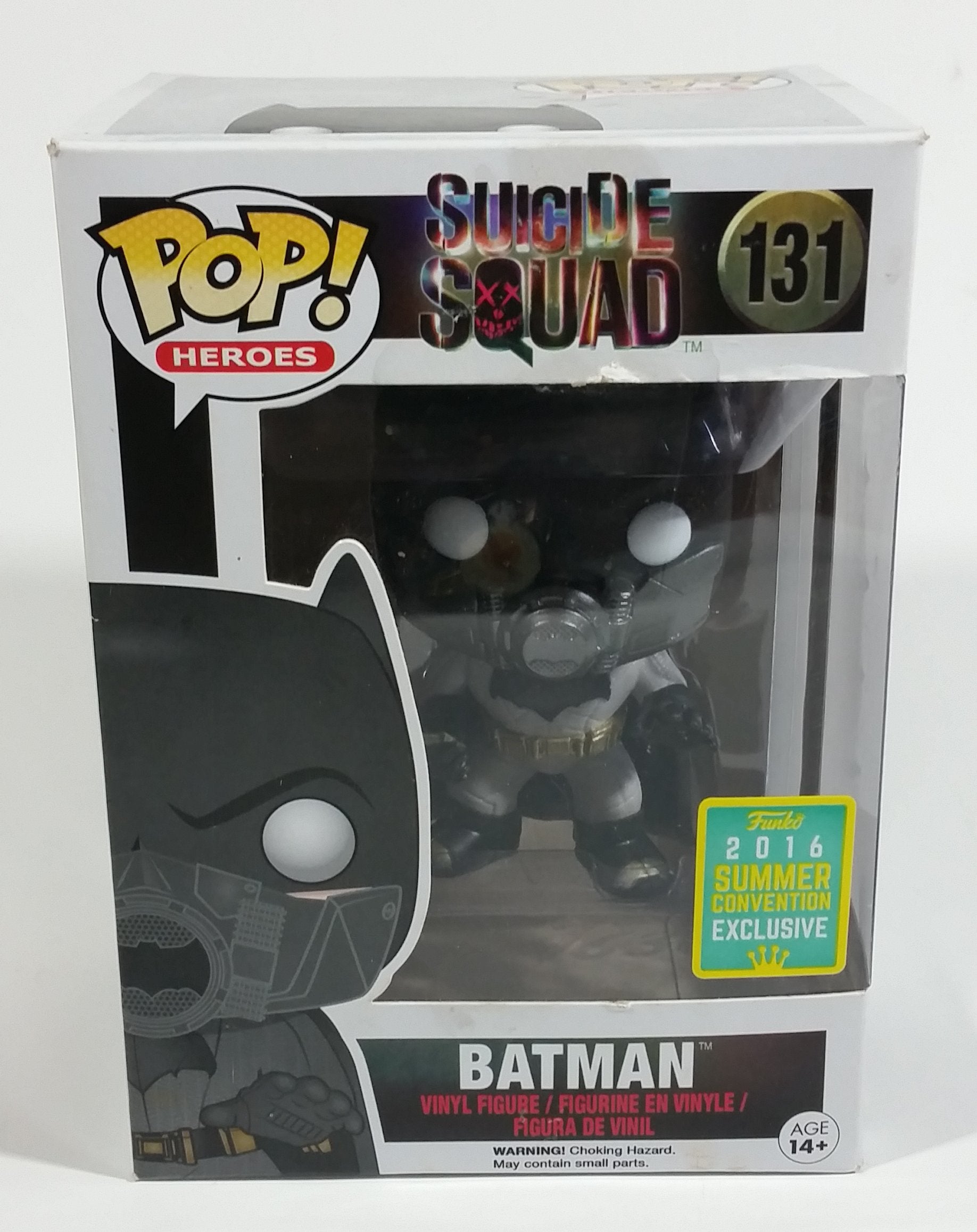 2016 Funko Pop! Heroes Suicide Squad Batman #131 Summer Convention Exclusive Toy Collectible Vinyl Figure in Box
