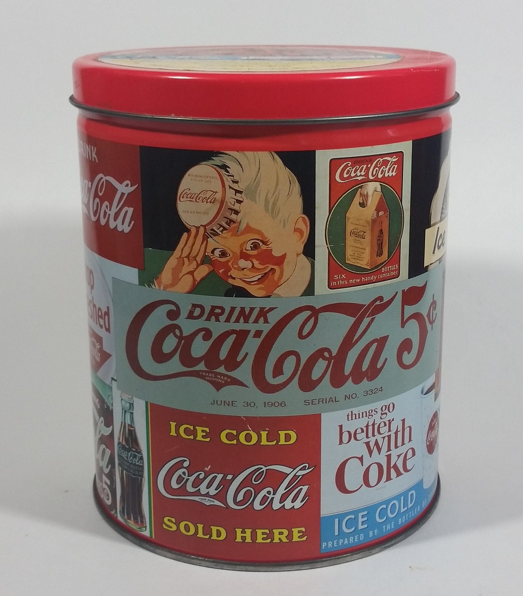 1994 Coca-Cola Coke Soda Pop Carriage Trade Mini Twist Pretzels Nostalgic Tin Beverage Advertising Collectible 2