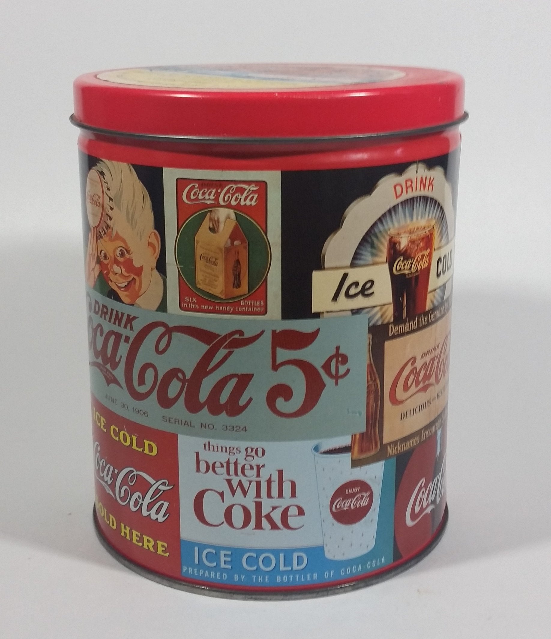 1994 Coca-Cola Coke Soda Pop Carriage Trade Mini Twist Pretzels Nostalgic Tin Beverage Advertising Collectible 3