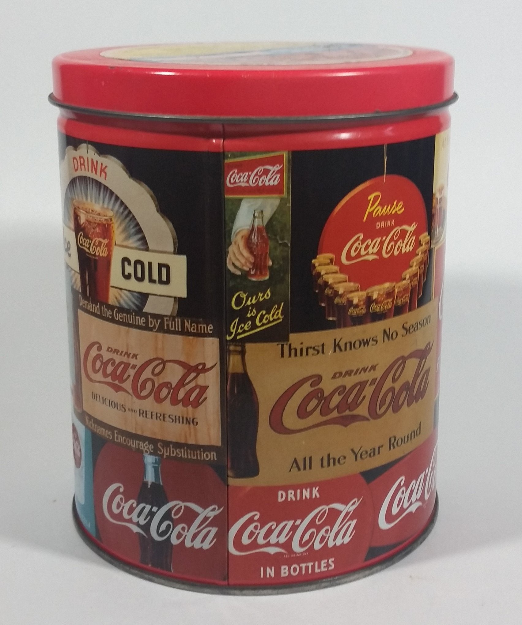 1994 Coca-Cola Coke Soda Pop Carriage Trade Mini Twist Pretzels Nostalgic Tin Beverage Advertising Collectible 5