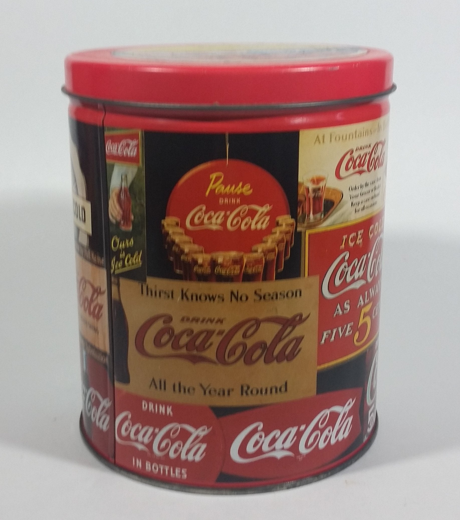 1994 Coca-Cola Coke Soda Pop Carriage Trade Mini Twist Pretzels Nostalgic Tin Beverage Advertising Collectible 6