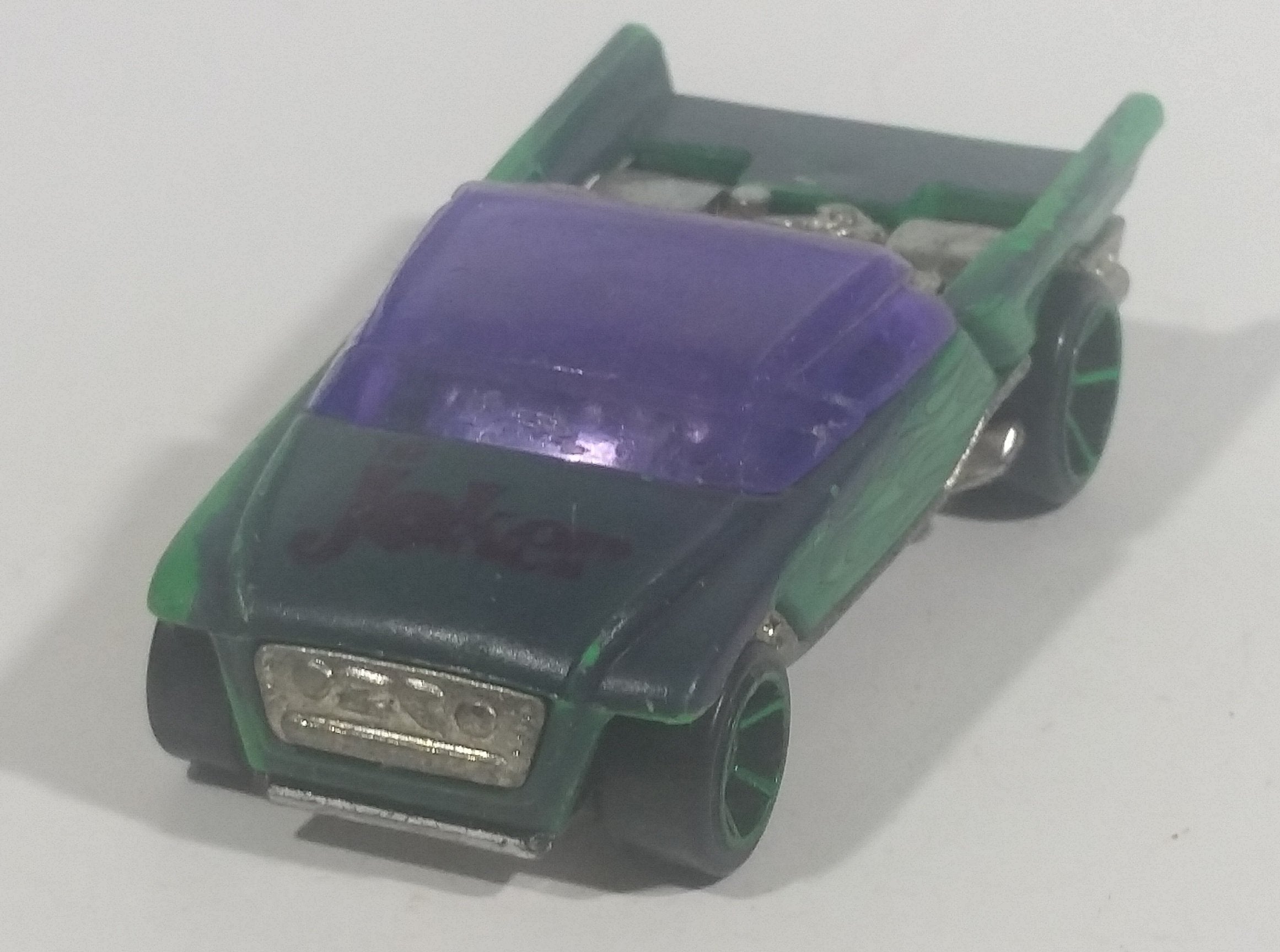 Rare 2012 Hot Wheels Color Shifters DC Comics Batman The Joker Jester Green Purple Die Cast Toy Car Vehicle