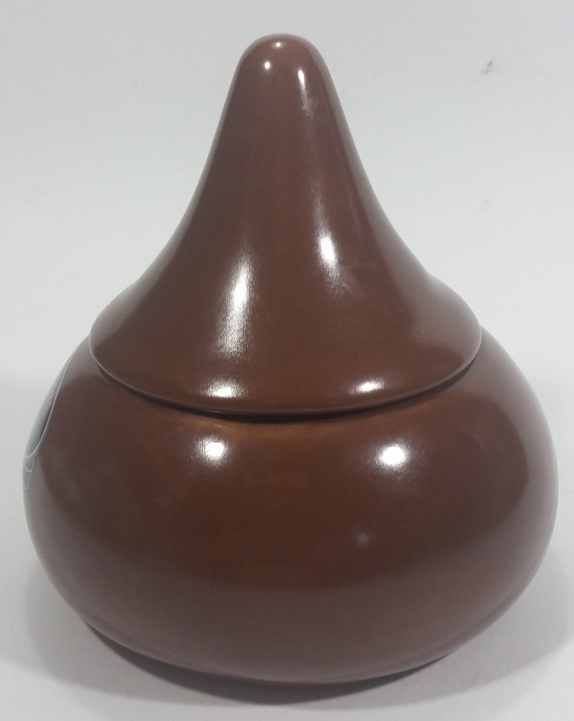 2007 Hershey's Kisses 100th Anniversary Ceramic Lidded Chocolate Kiss Drop Shaped Lidded Candy Dish 3