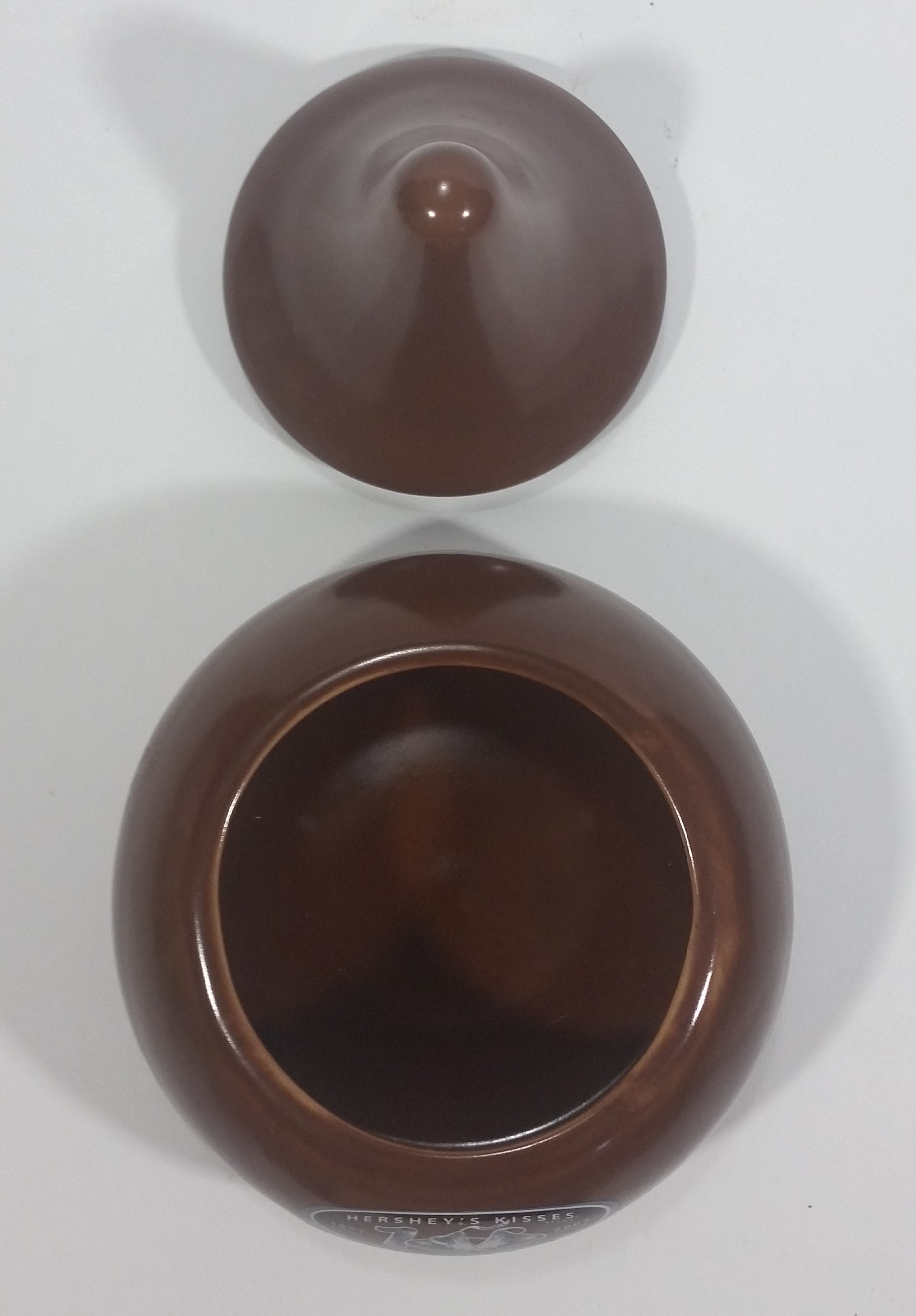 2007 Hershey's Kisses 100th Anniversary Ceramic Lidded Chocolate Kiss Drop Shaped Lidded Candy Dish 10