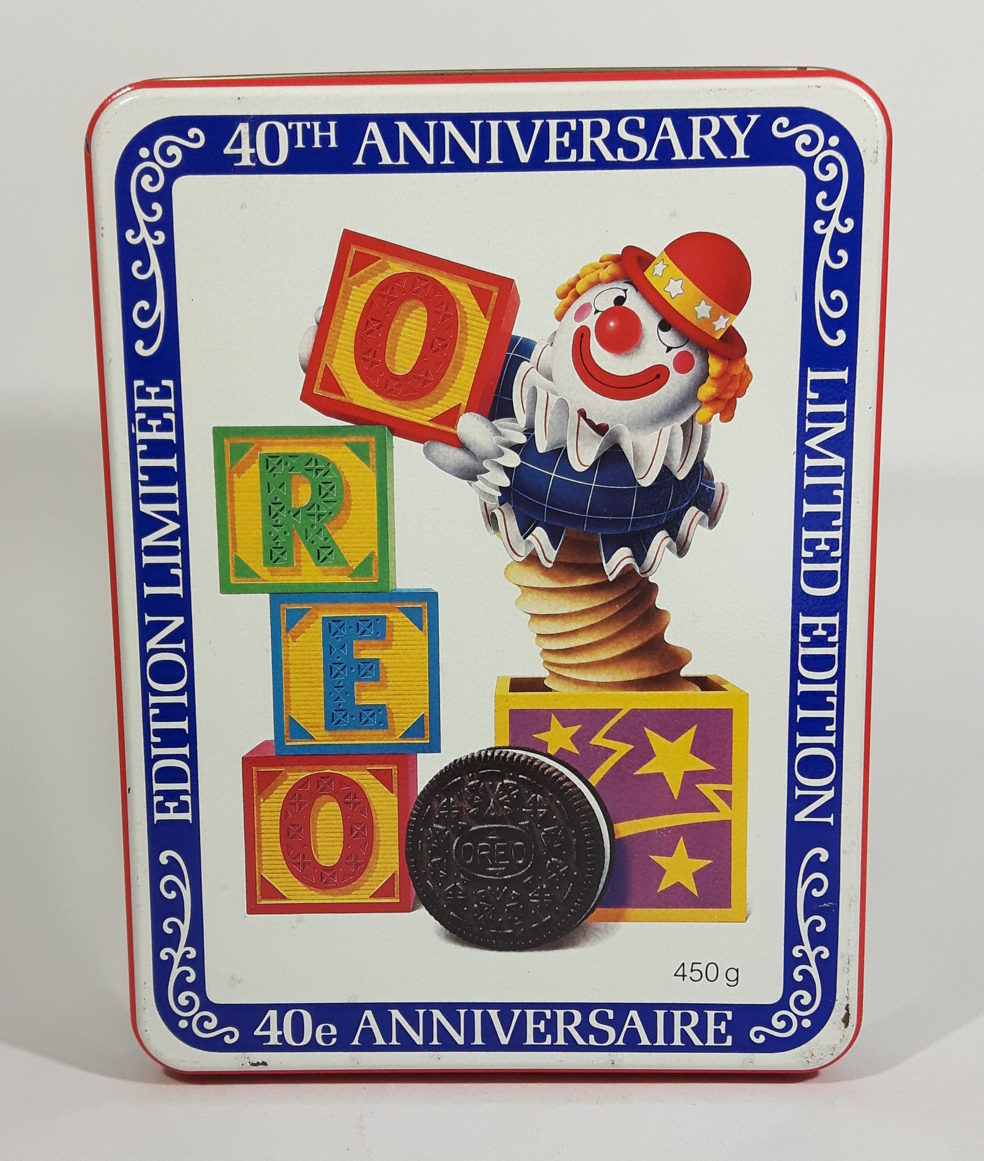 1989 Mr. Christie Oreo Cookies 40th Anniversary Limited Edition Jack In The Box Metal Tin Snacks Collectible 2