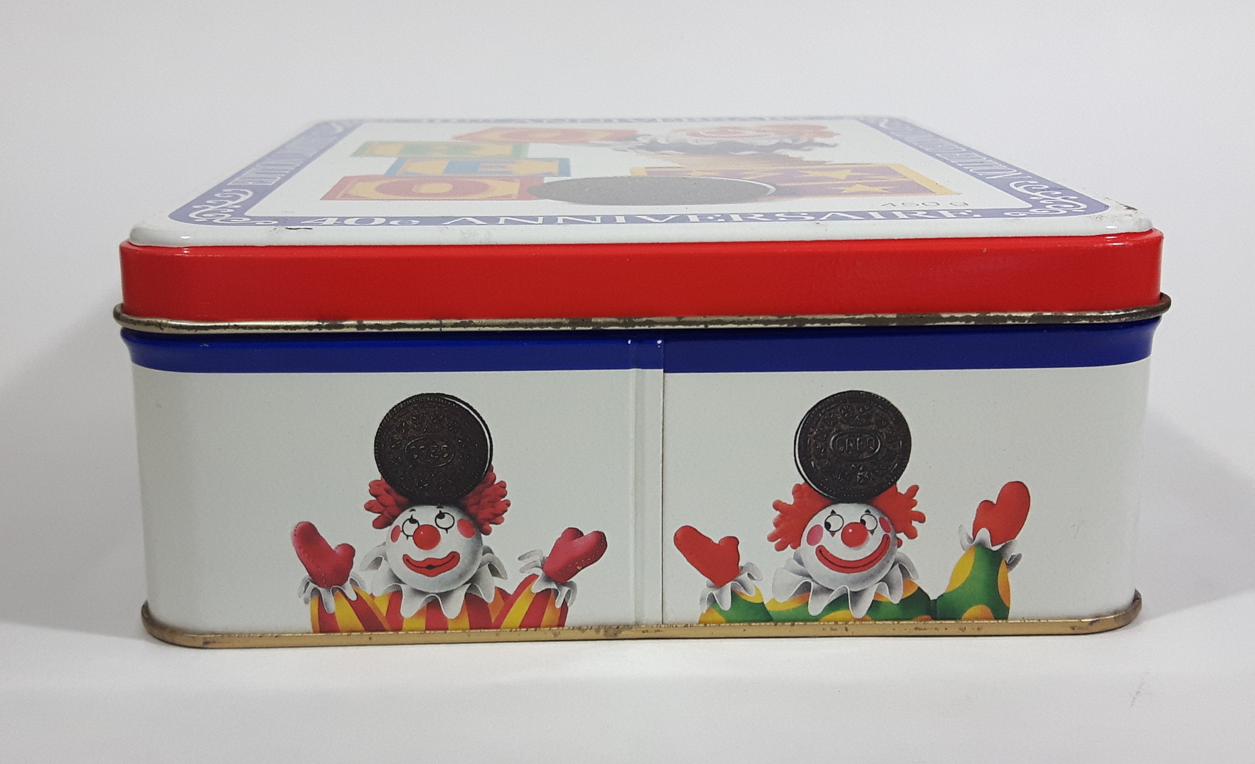 1989 Mr. Christie Oreo Cookies 40th Anniversary Limited Edition Jack In The Box Metal Tin Snacks Collectible 4