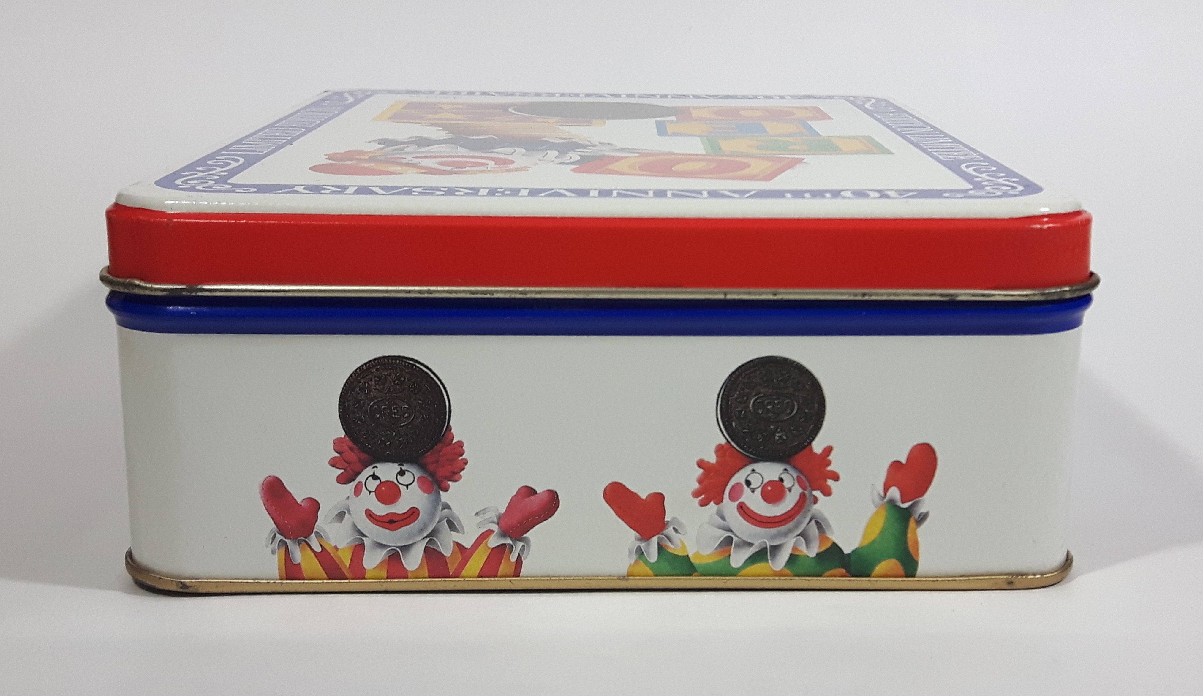 1989 Mr. Christie Oreo Cookies 40th Anniversary Limited Edition Jack In The Box Metal Tin Snacks Collectible 6