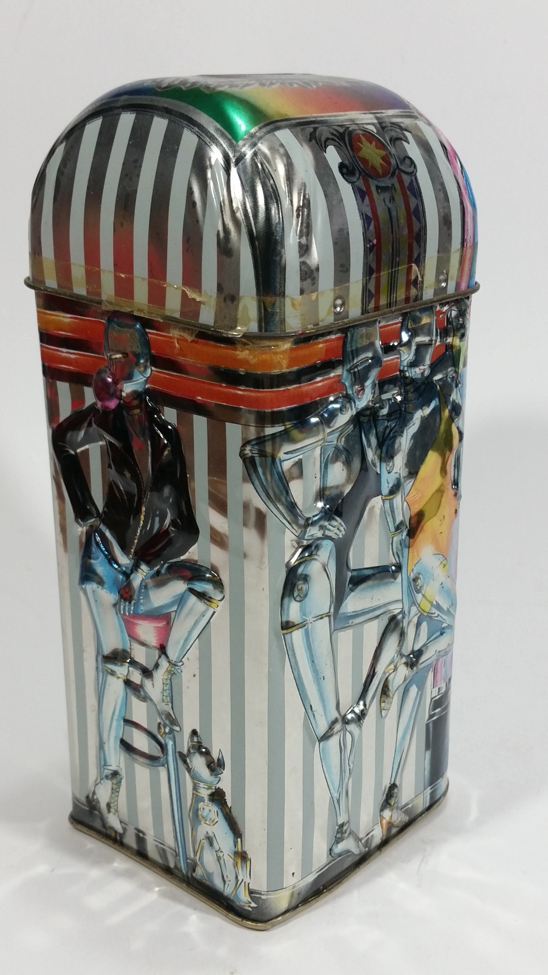 Collectible Churchill's of England Jukebox 2000 Money Bank Rock & Roll Tin Container 5