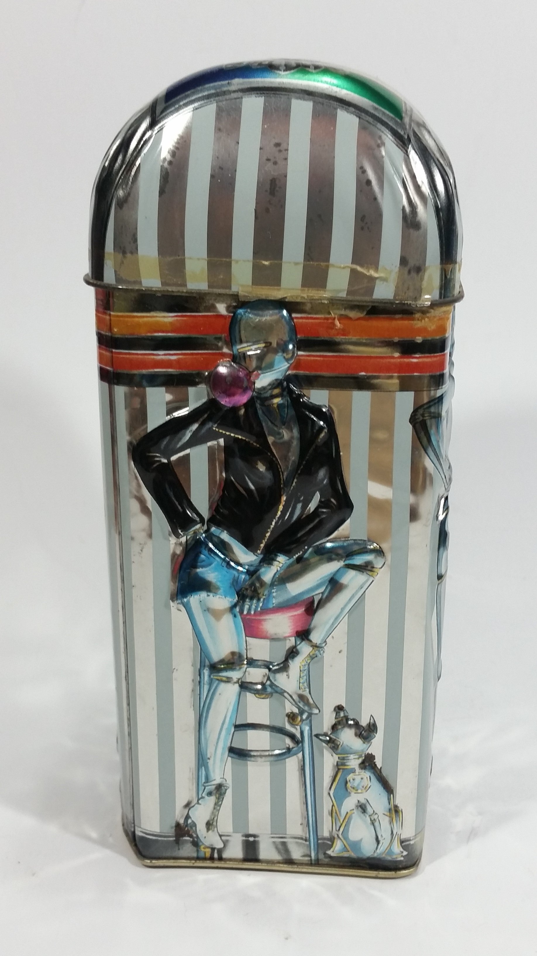 Collectible Churchill's of England Jukebox 2000 Money Bank Rock & Roll Tin Container 6