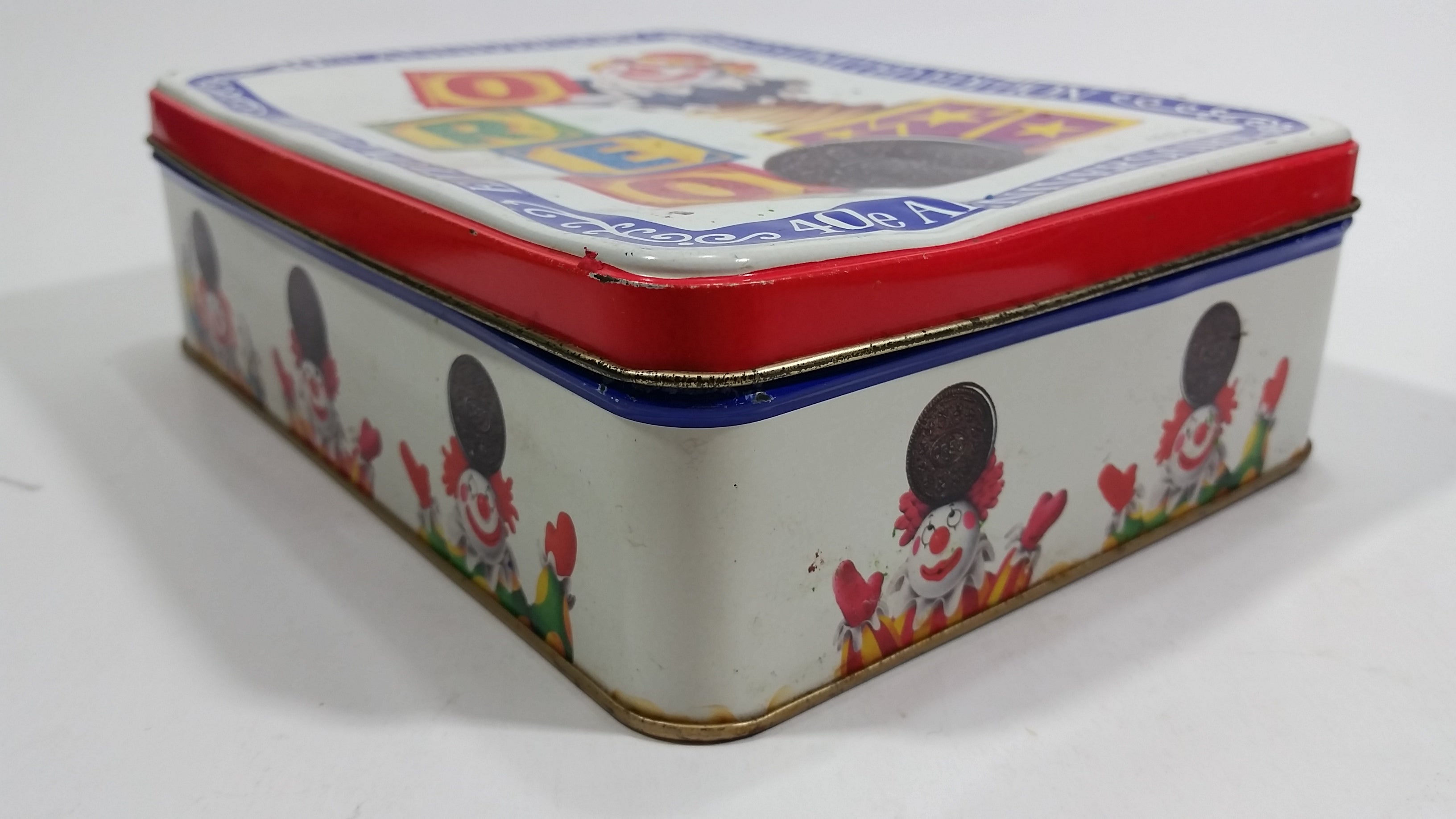 1989 Mr. Christie Oreo Cookies 40th Anniversary Limited Edition Jack In The Box Metal Tin Snacks Collectible 9