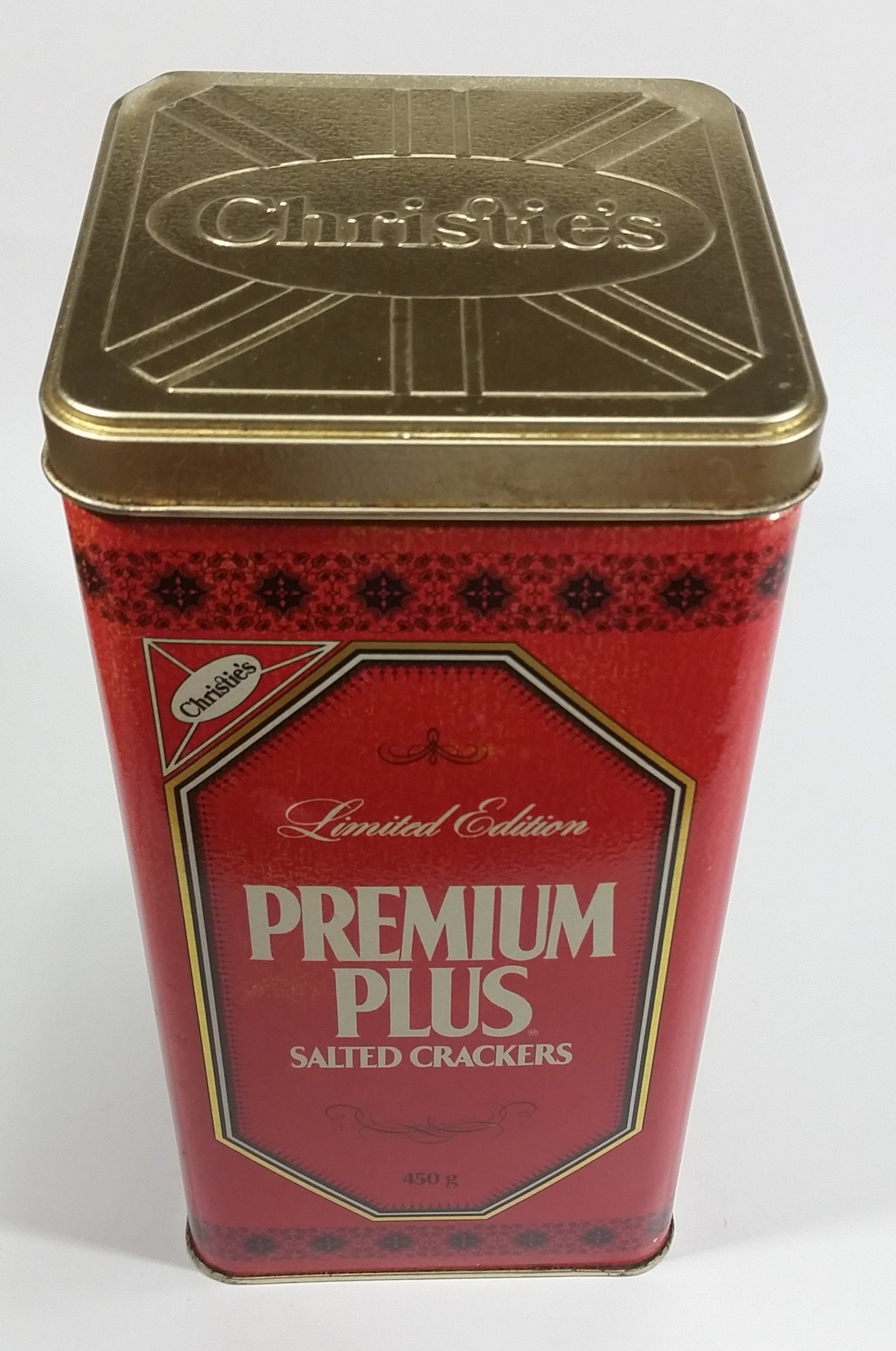1991 Christie's Limited Edition Premium Plus Salted Crackers Tin - Nabisco Brands 4