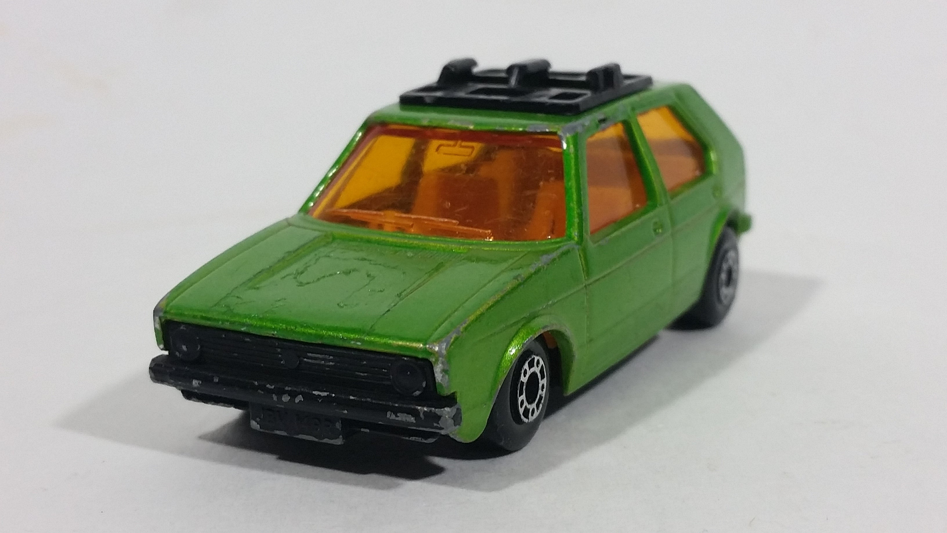 Vintage 1976 Lesney Products Matchbox Superfast No. 7 VW Volkswagen Golf Lime Green Toy Car Vehicle 2
