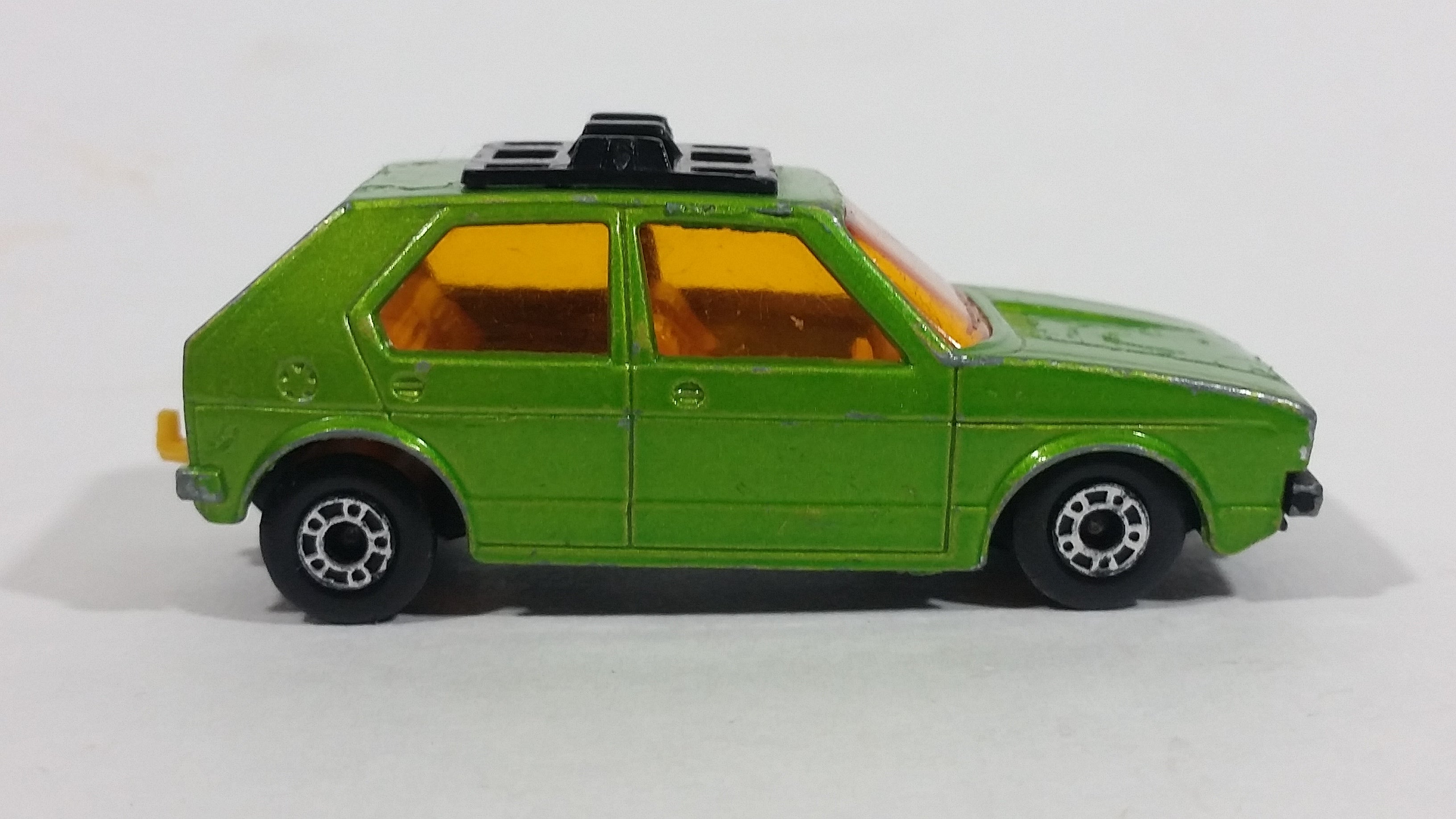 Vintage 1976 Lesney Products Matchbox Superfast No. 7 VW Volkswagen Golf Lime Green Toy Car Vehicle 5