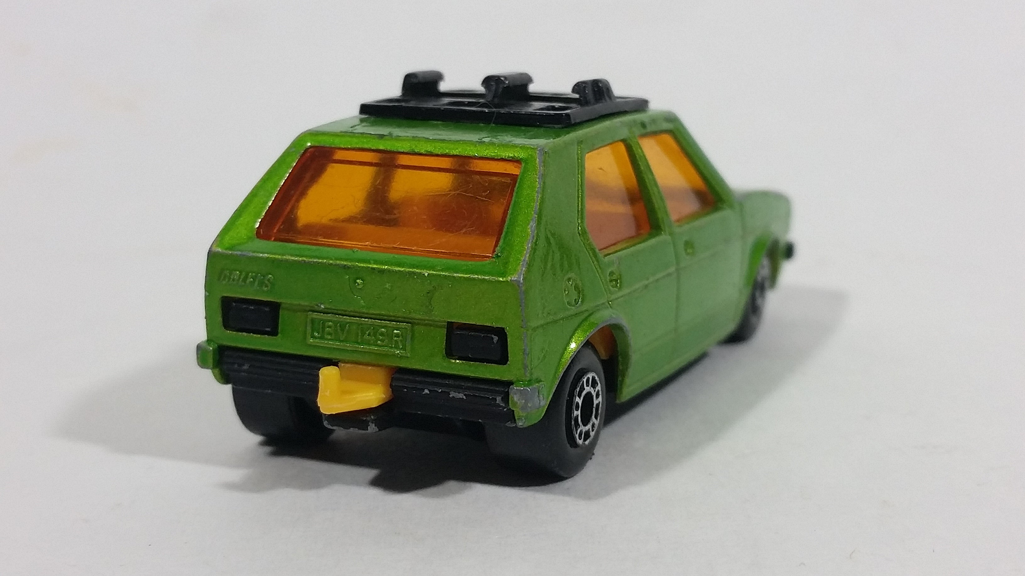 Vintage 1976 Lesney Products Matchbox Superfast No. 7 VW Volkswagen Golf Lime Green Toy Car Vehicle 6
