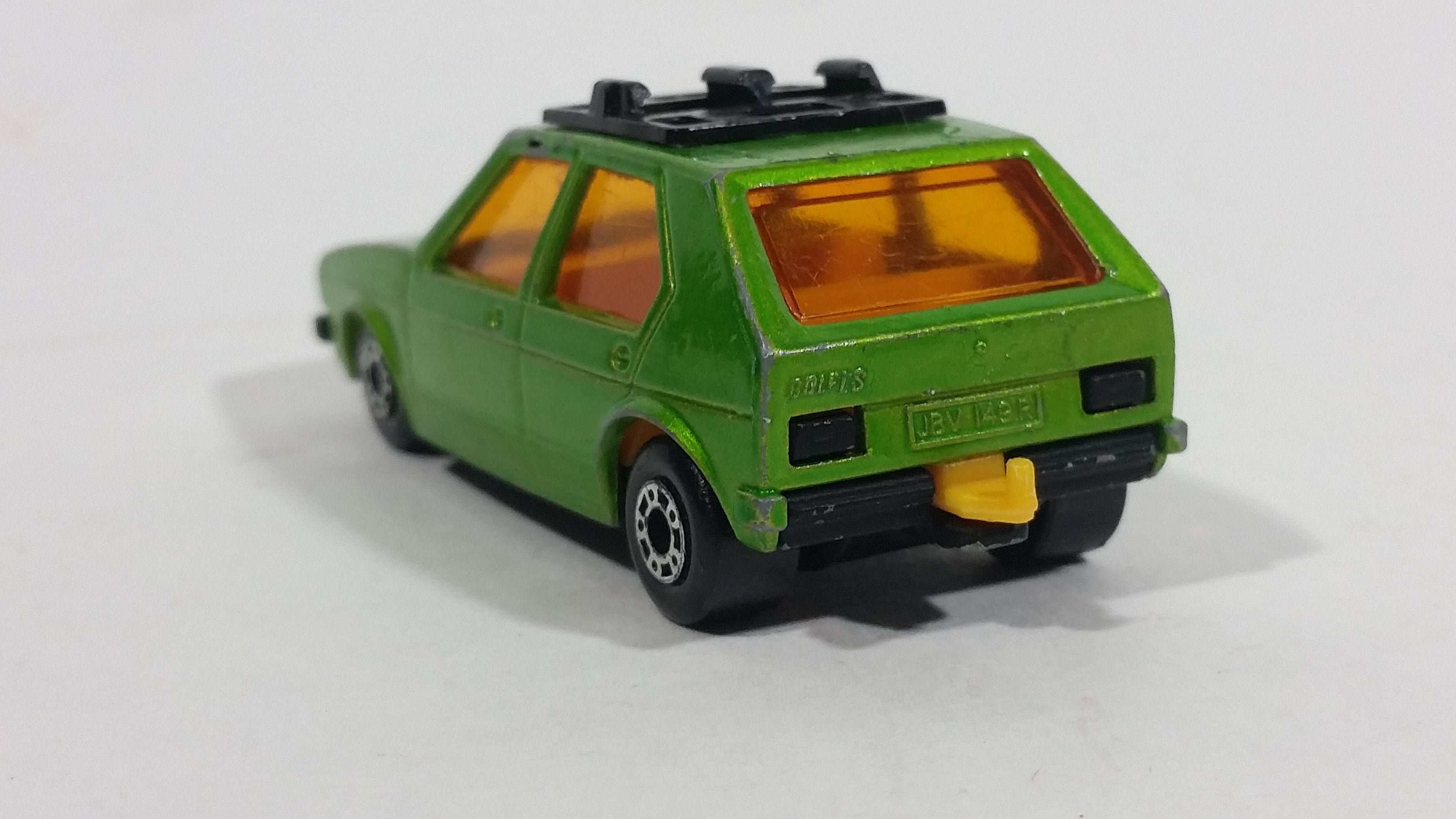 Vintage 1976 Lesney Products Matchbox Superfast No. 7 VW Volkswagen Golf Lime Green Toy Car Vehicle 8