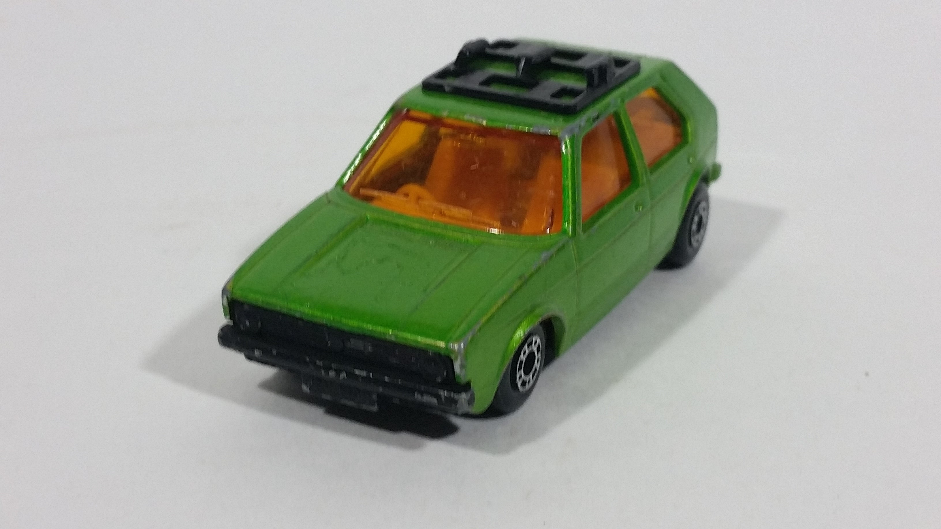 Vintage 1976 Lesney Products Matchbox Superfast No. 7 VW Volkswagen Golf Lime Green Toy Car Vehicle 10
