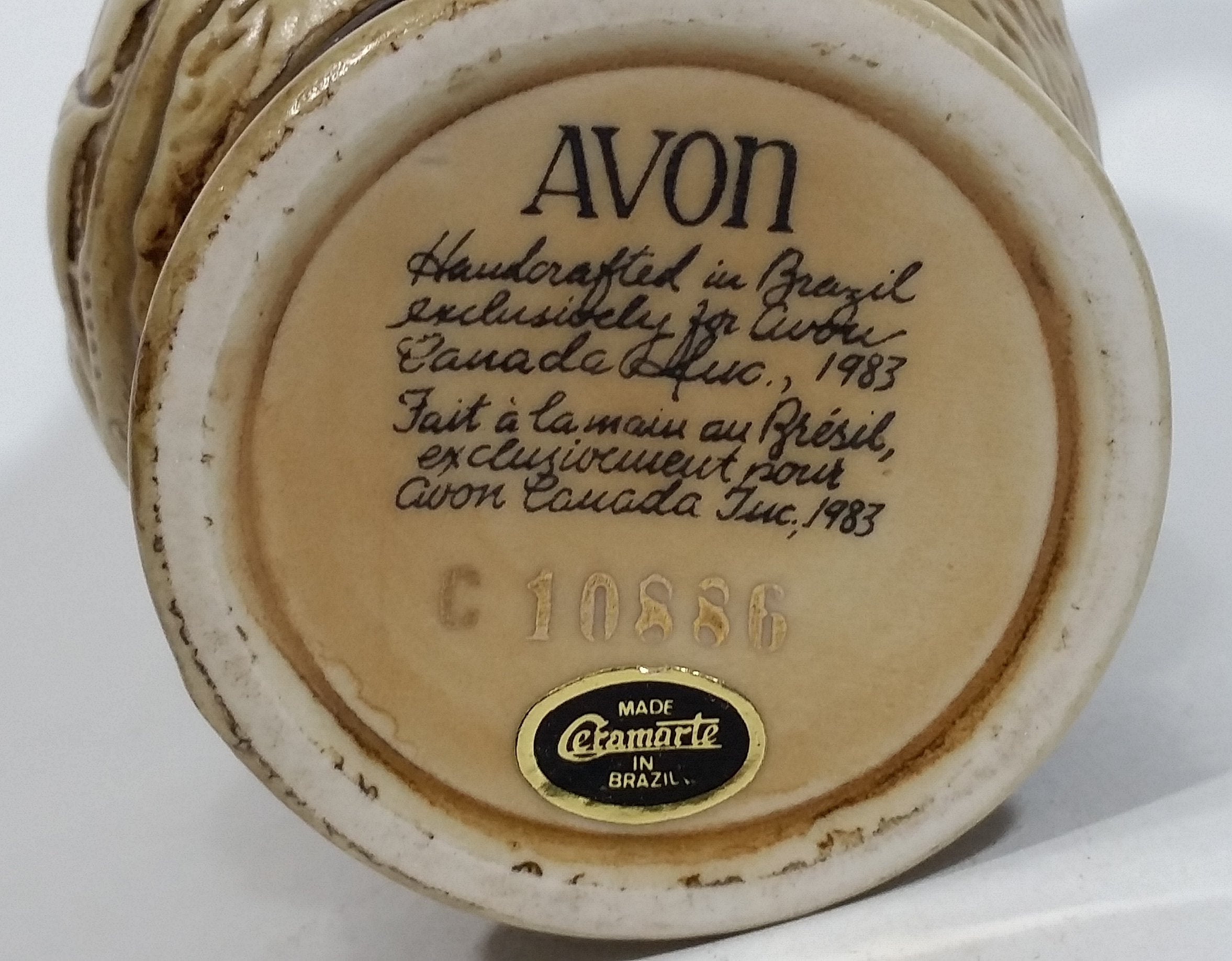 1983 Avon Tall Ships Collection Beer Stein - Ceramarte Brazil 12