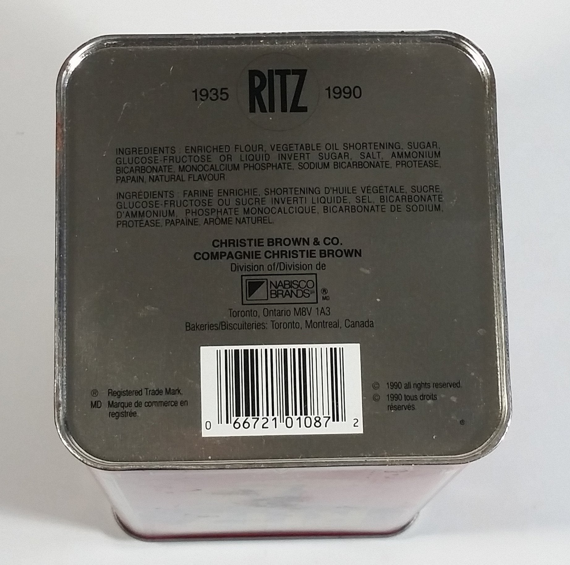 1990 Christie's Limited Edition Ritz Crackers Tin - Nabisco Brands 8