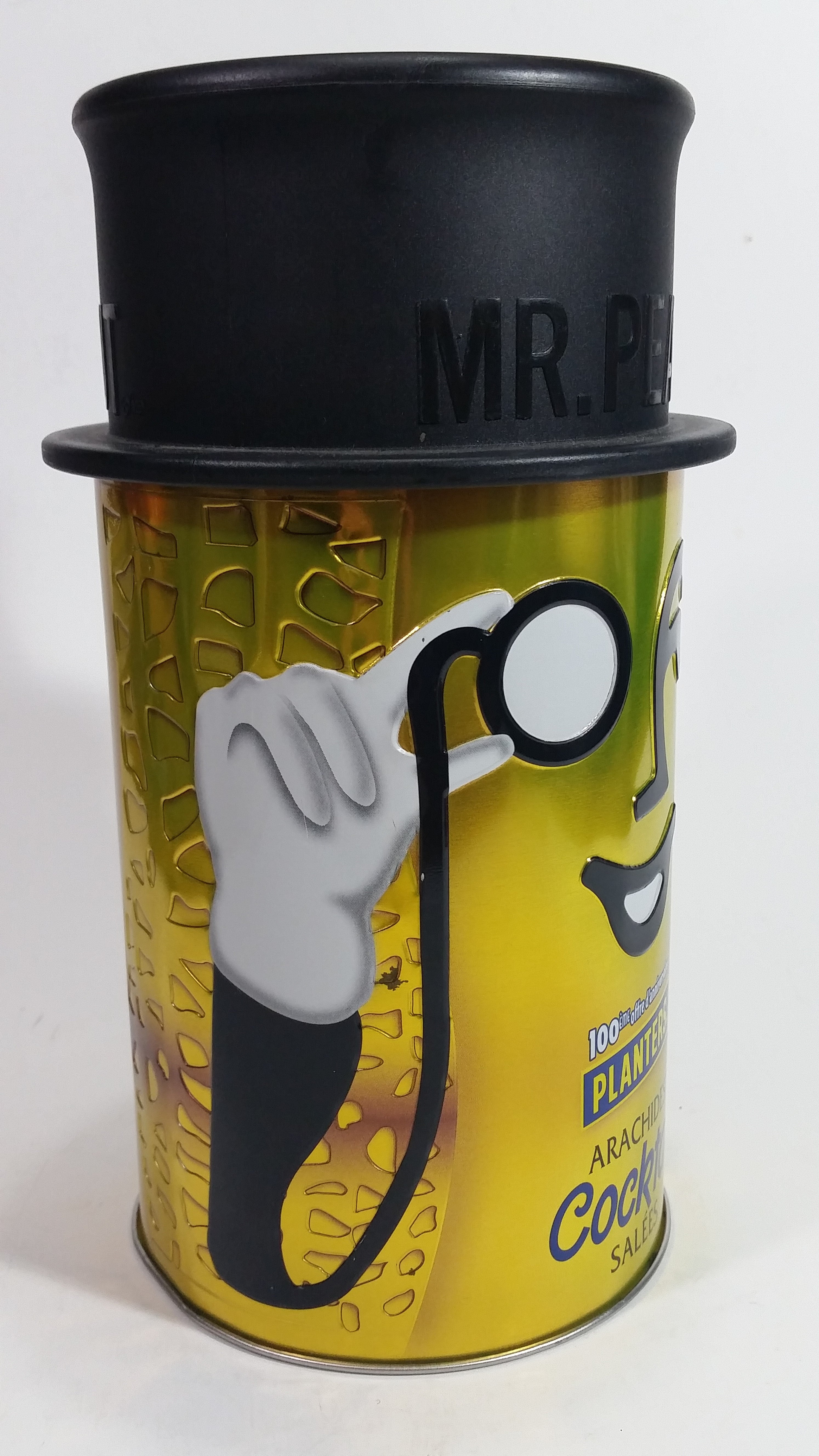 Mr. Peanut Salted Cocktail Peanuts 100th Anniversary Offer Metal Tin Canister Collectible 3