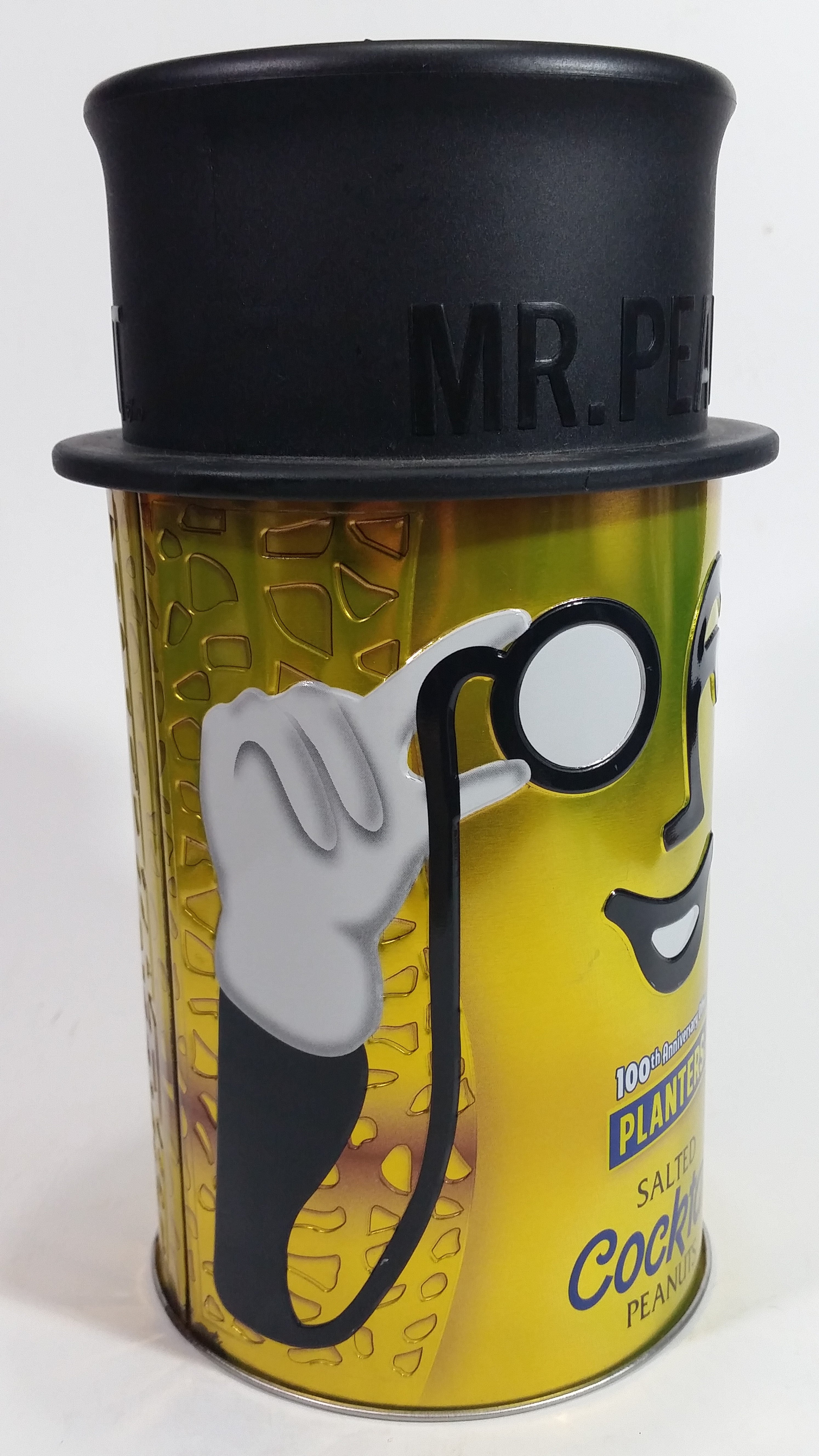Mr. Peanut Salted Cocktail Peanuts 100th Anniversary Offer Metal Tin Canister Collectible 7