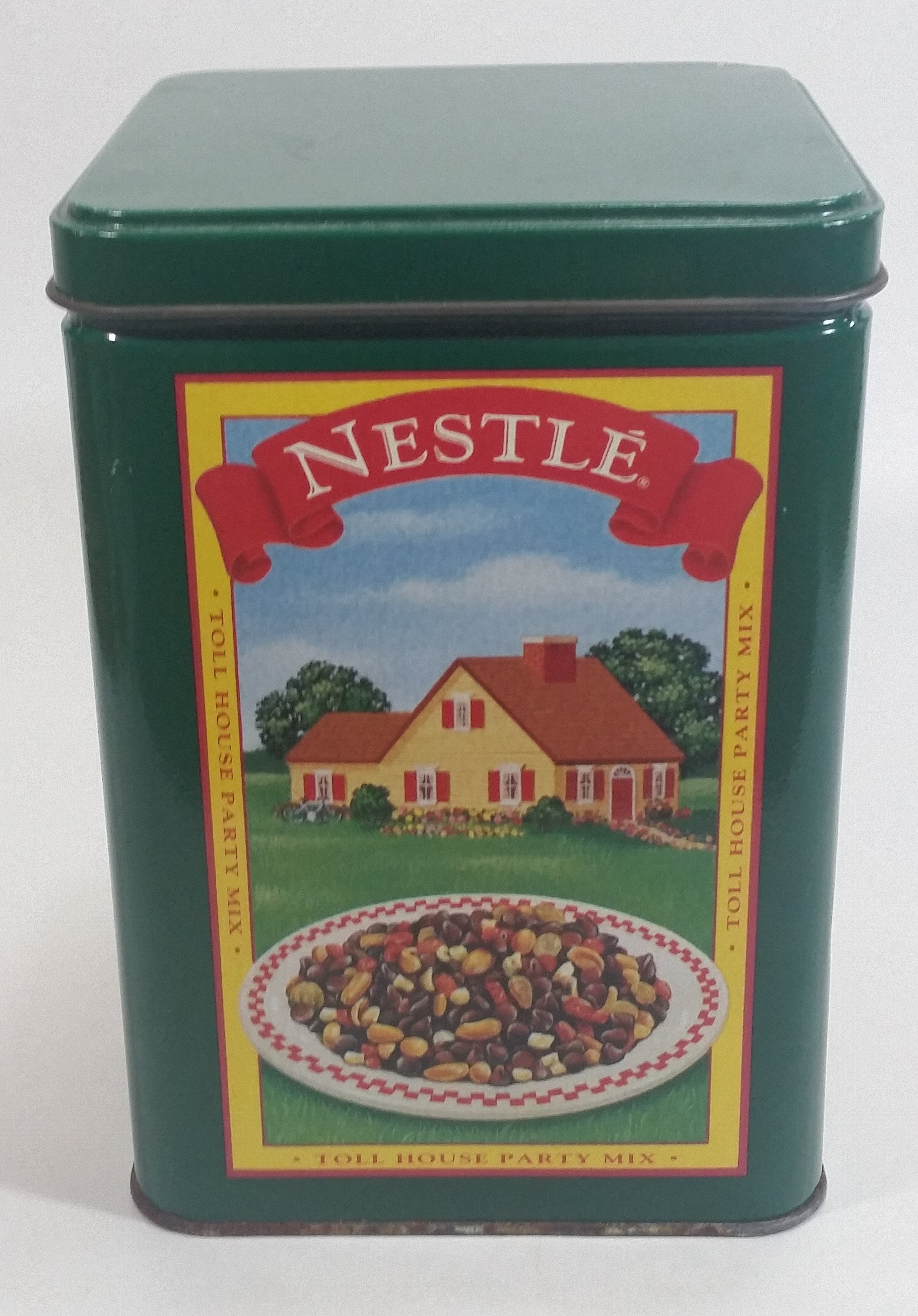 Limited Edition Nestle Toll House Cookie Four Seasons Style Green Tin 10