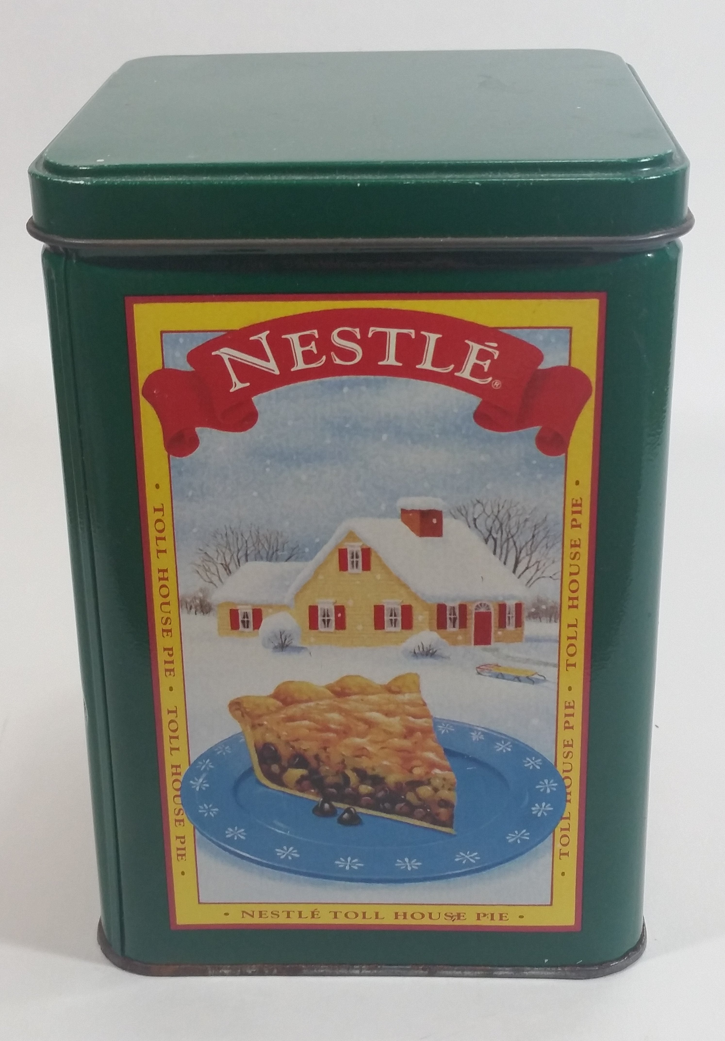 Limited Edition Nestle Toll House Cookie Four Seasons Style Green Tin 2