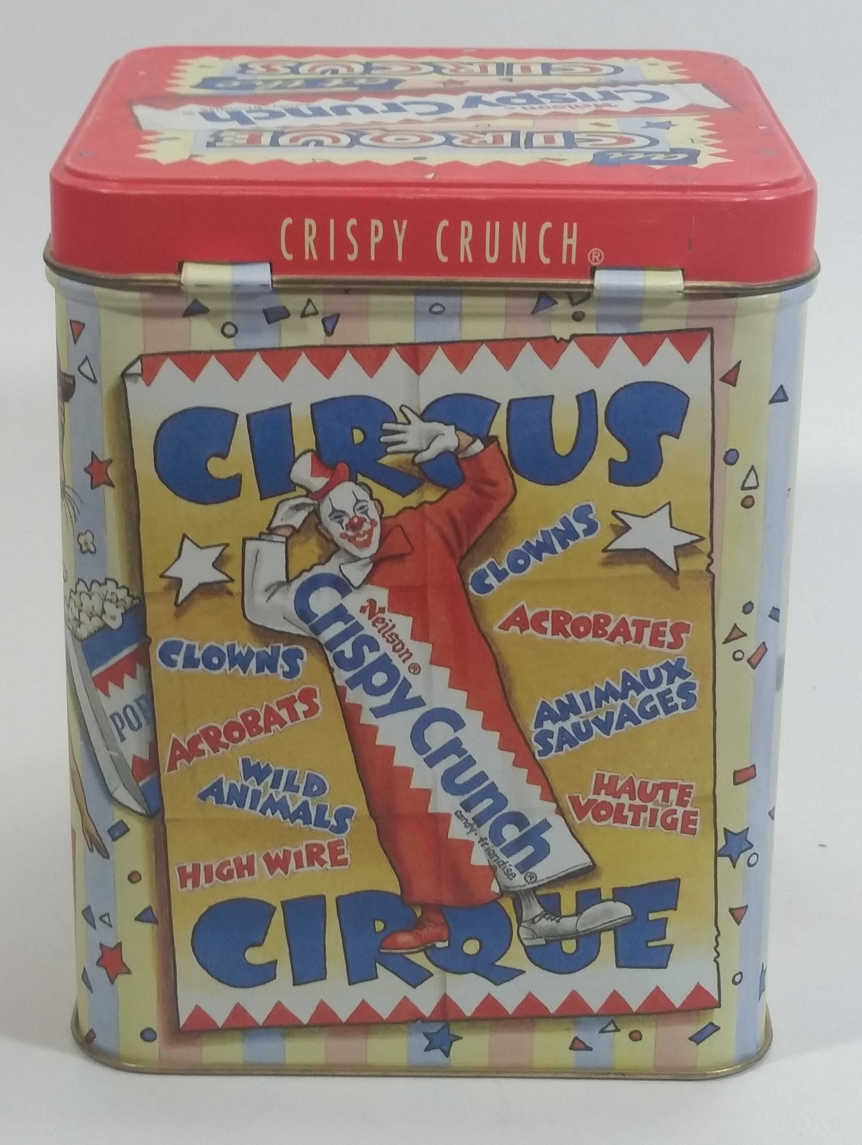 Neilson Crispy Crunch "at the Circus" Chocolate Bar Snacks Hinged Metal Tin Container Sweets Collectible 6