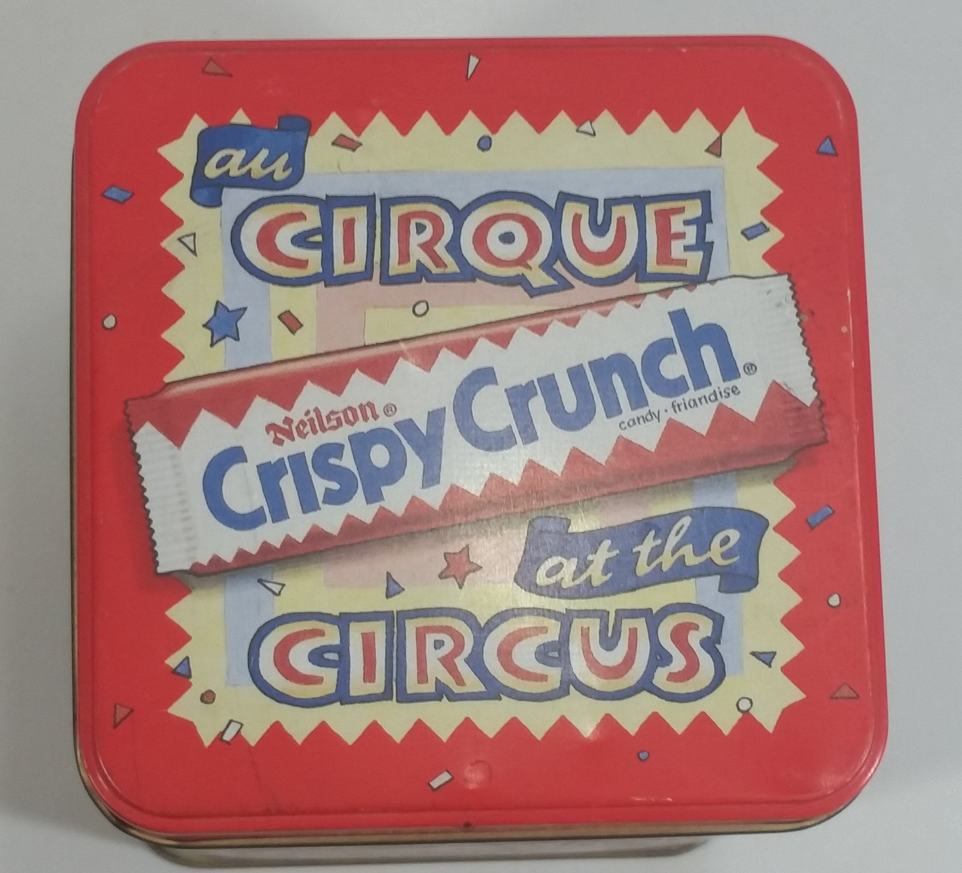Neilson Crispy Crunch "at the Circus" Chocolate Bar Snacks Hinged Metal Tin Container Sweets Collectible 10