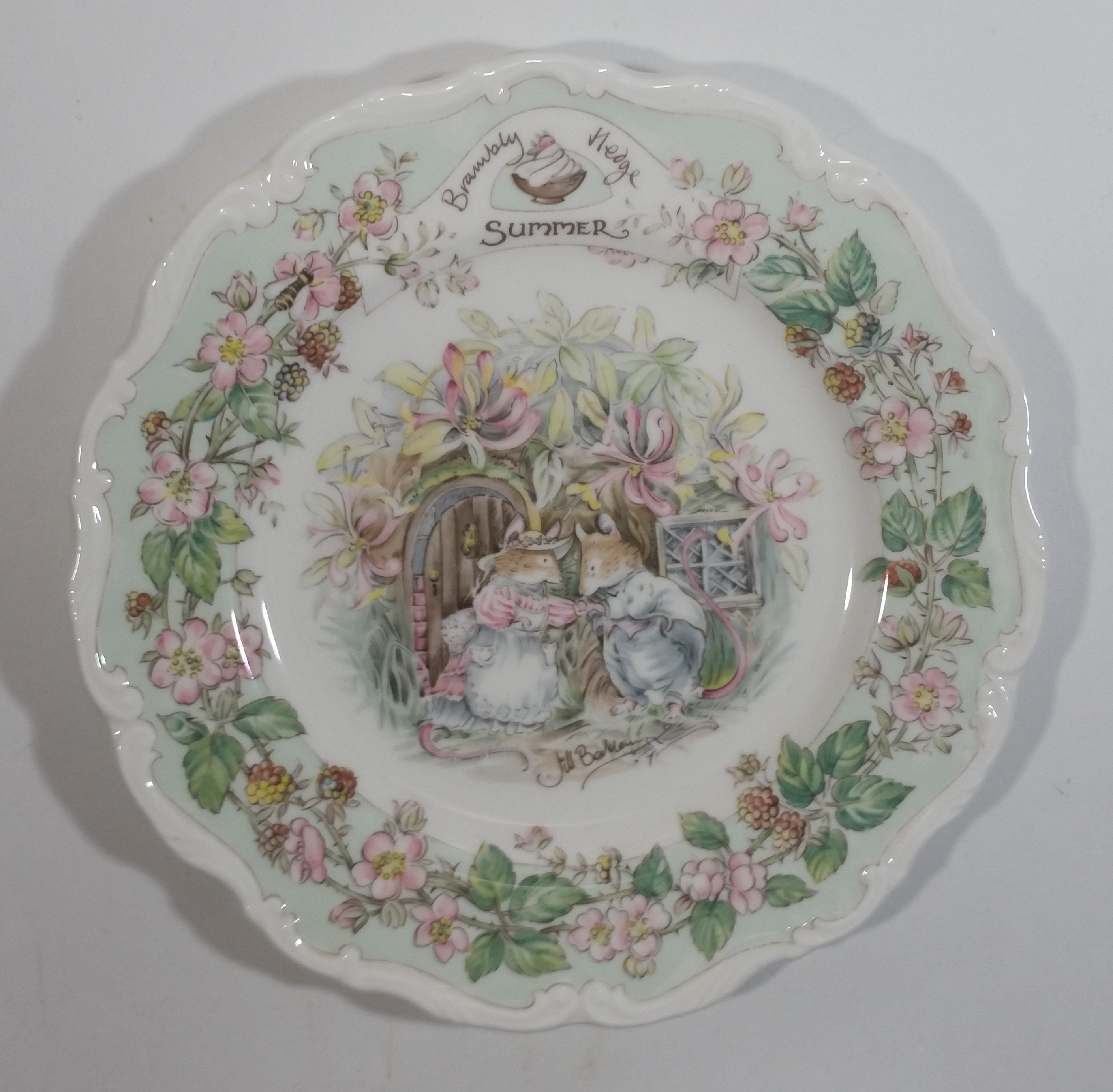 Vintage 1982 Royal Doulton Jill Barklem Four Seasons Bone China Plates Full Set Made in England 8
