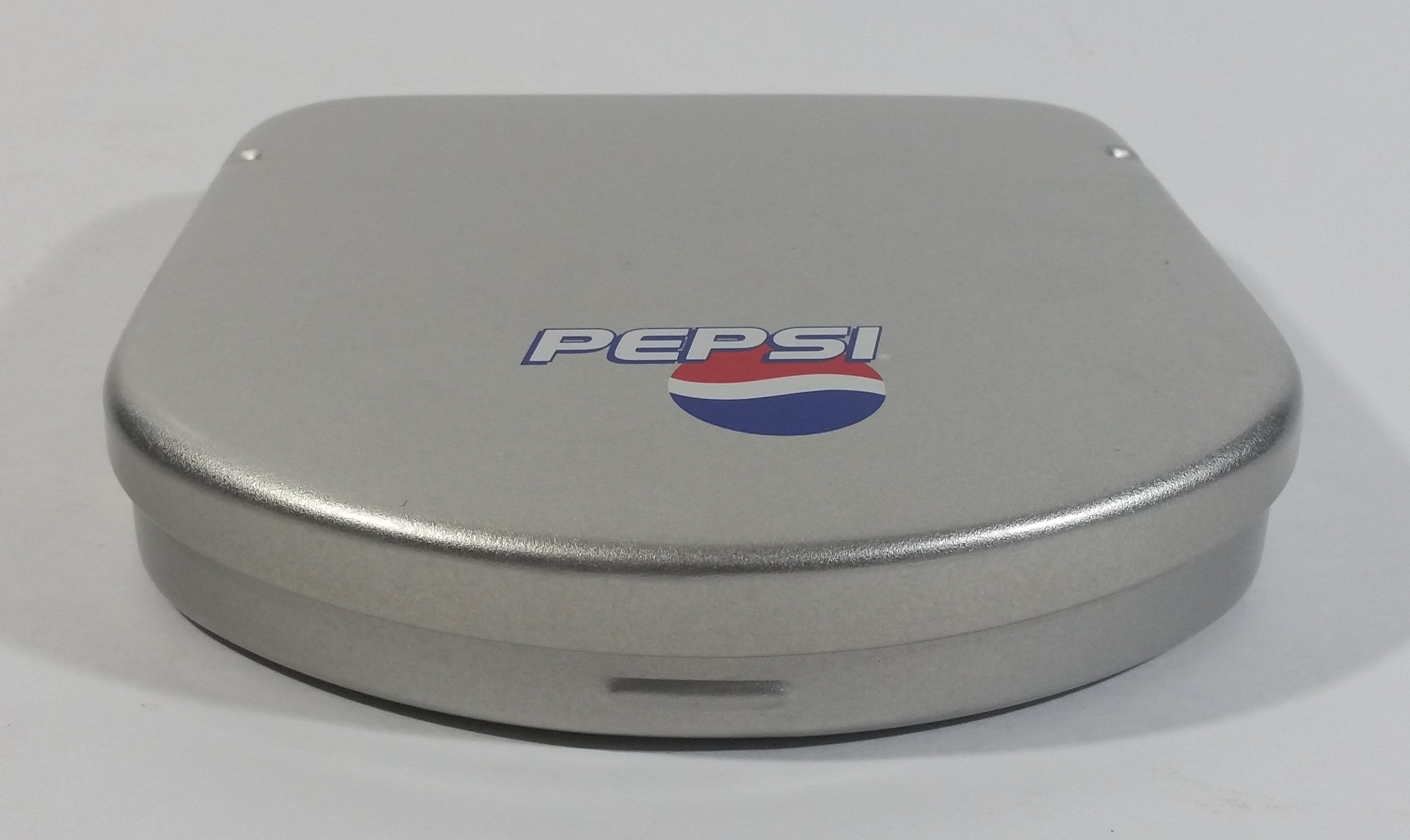 Rare Pepsi Cola Soda Pop Beverage Drink Hard Plastic Silver CD Compact Disc Holder 3