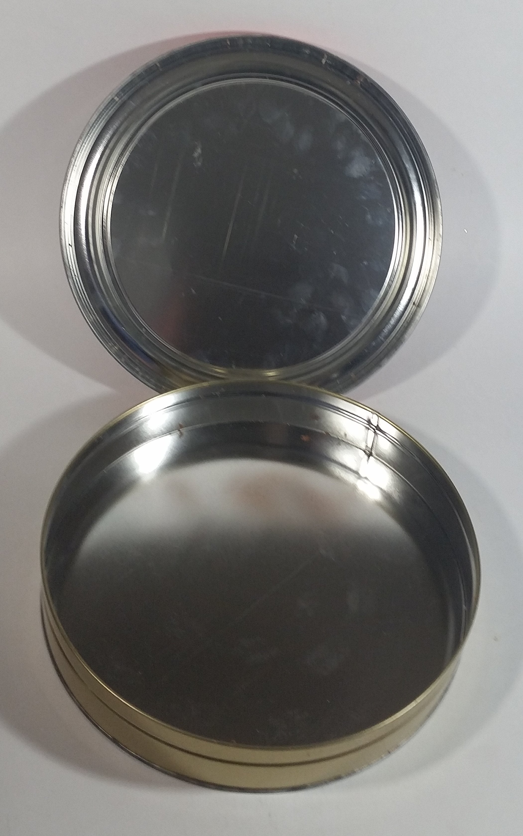 Walt Disney Disney Land Wizard Mickey Mouse Cartoon Character Red 10" Round Metal Tin Canister 7