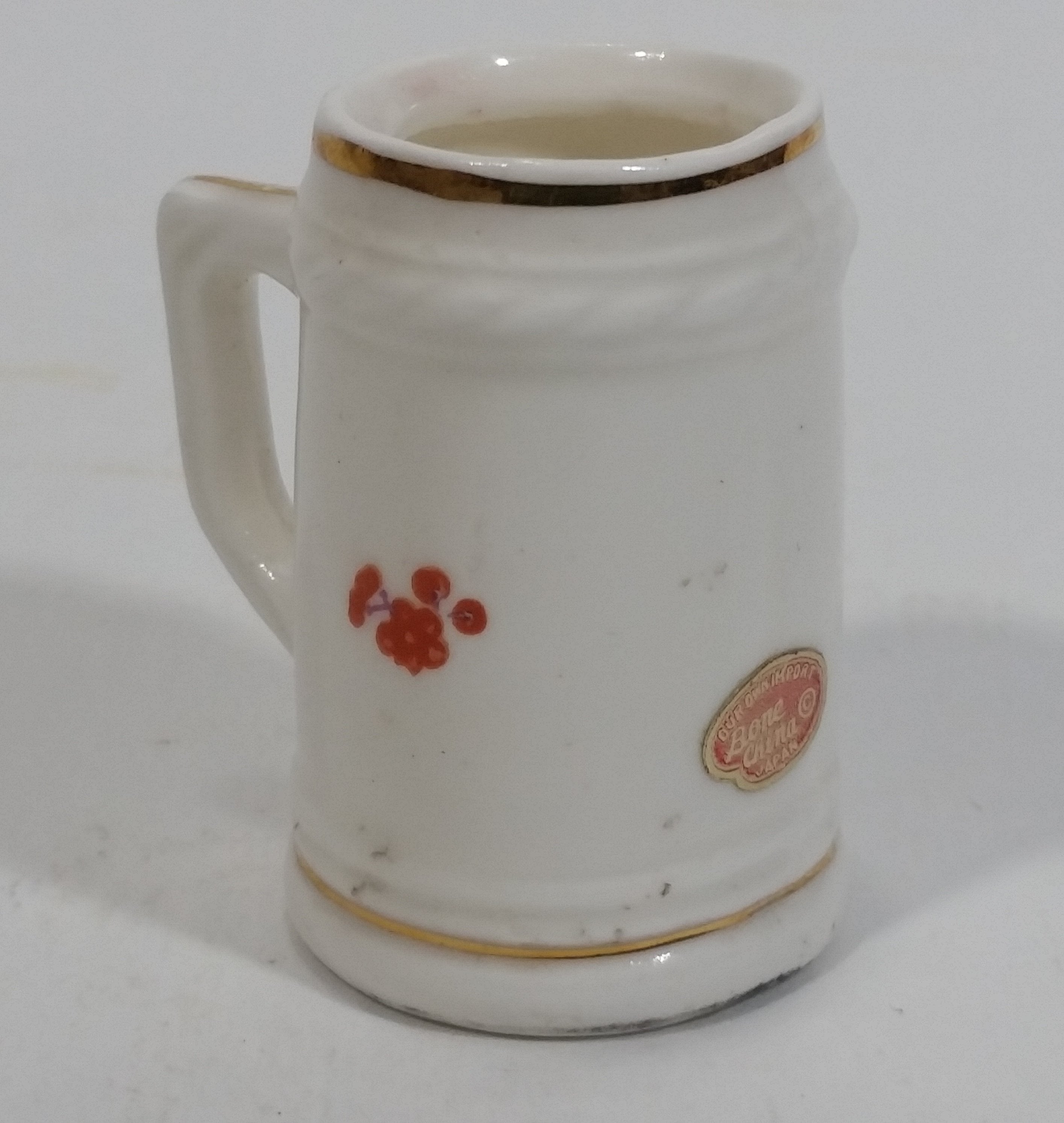 Our Own Import Japan Bone China Beer Stein Shaped Toothpick Holder 2" Tall 6