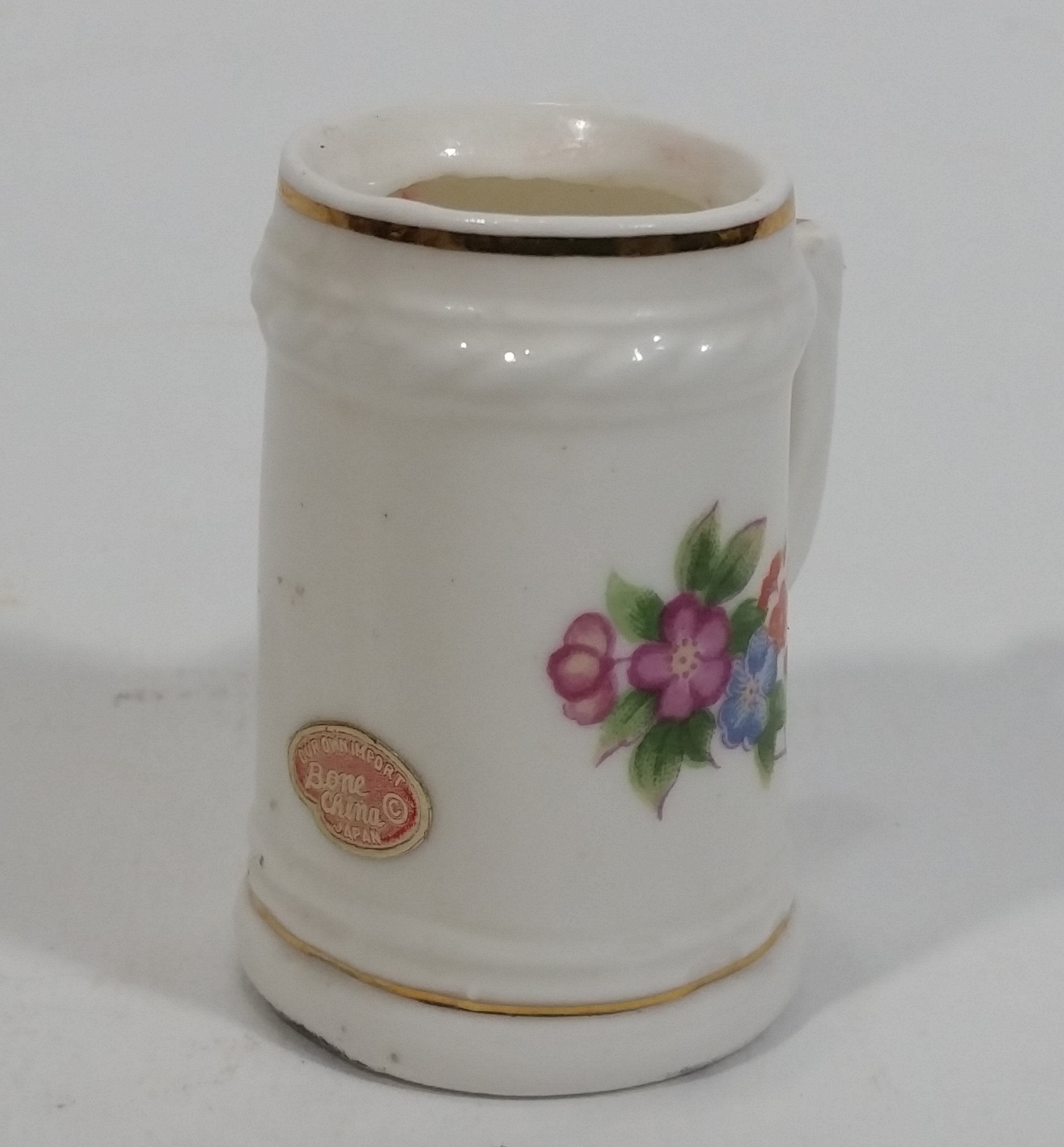 Our Own Import Japan Bone China Beer Stein Shaped Toothpick Holder 2" Tall 8