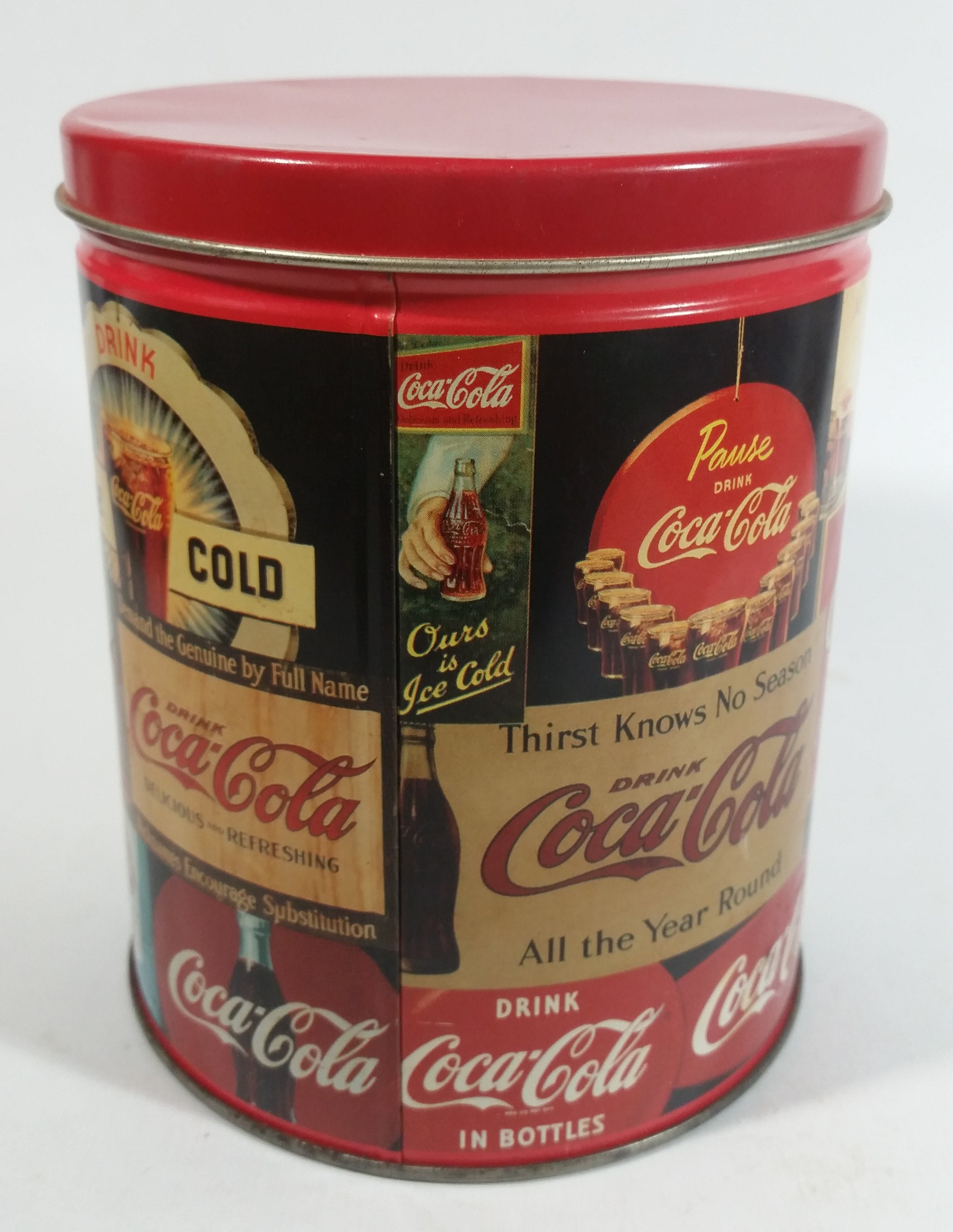 1993 Coca-Cola Coke Soda Pop Carriage Trade Mini Twist Pretzels Nostalgic Tin Beverage Advertising Collectible 4