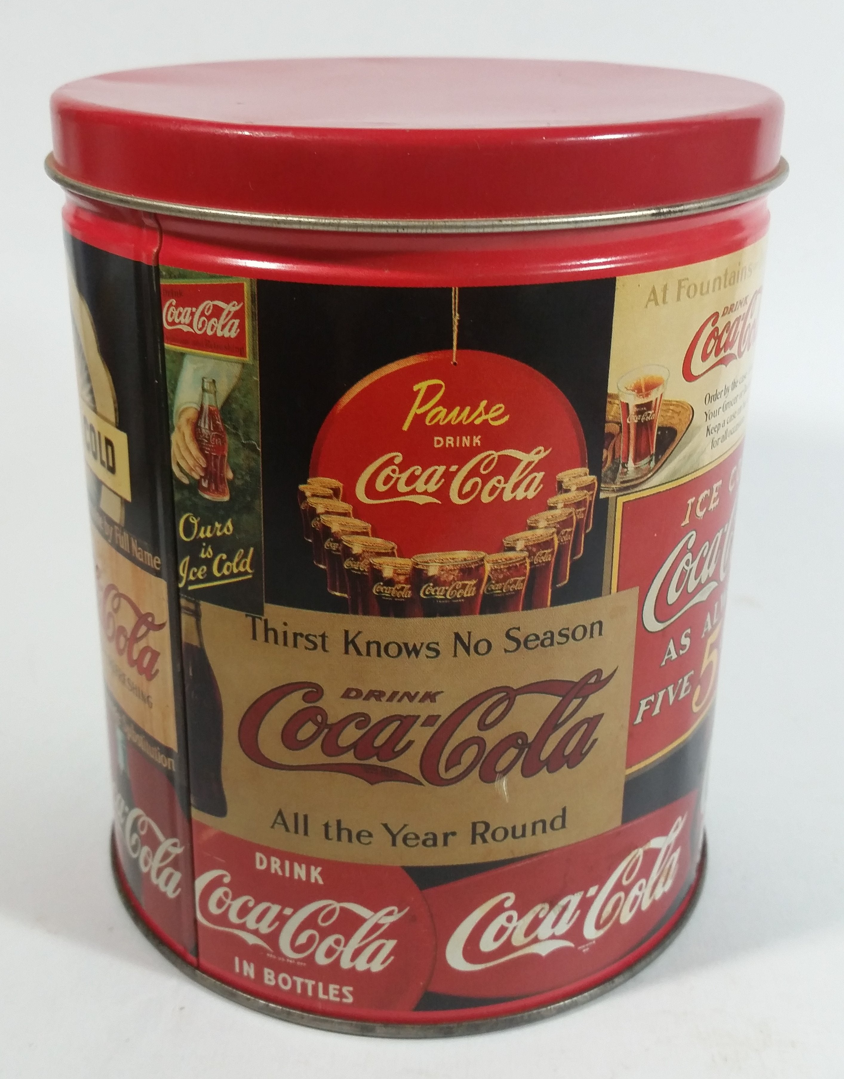 1993 Coca-Cola Coke Soda Pop Carriage Trade Mini Twist Pretzels Nostalgic Tin Beverage Advertising Collectible 5