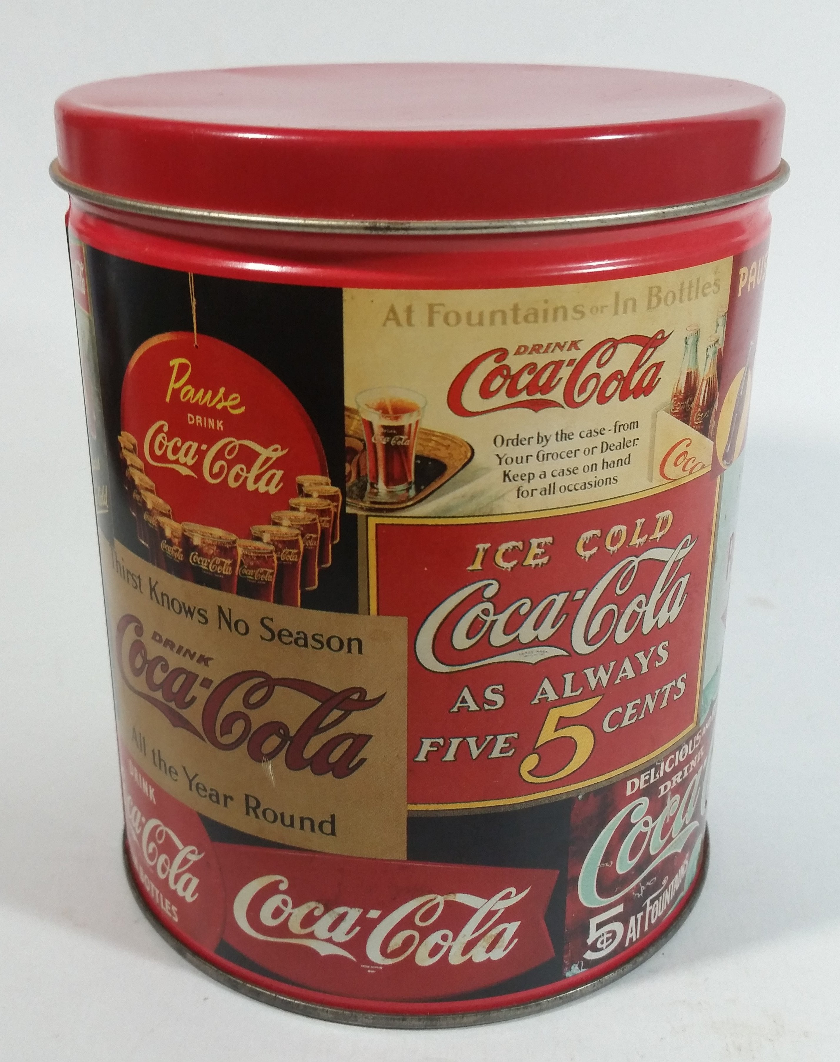 1993 Coca-Cola Coke Soda Pop Carriage Trade Mini Twist Pretzels Nostalgic Tin Beverage Advertising Collectible 6