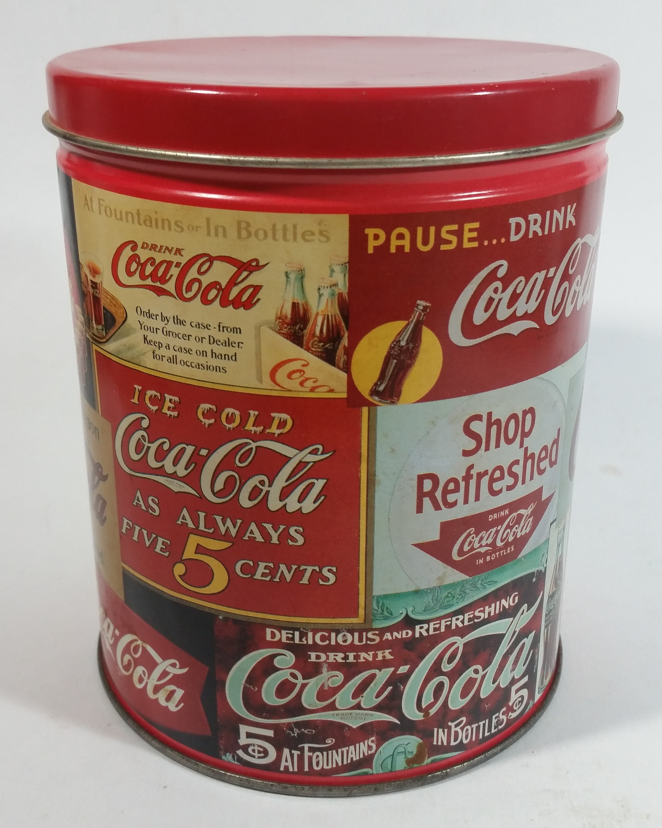 1993 Coca-Cola Coke Soda Pop Carriage Trade Mini Twist Pretzels Nostalgic Tin Beverage Advertising Collectible 7