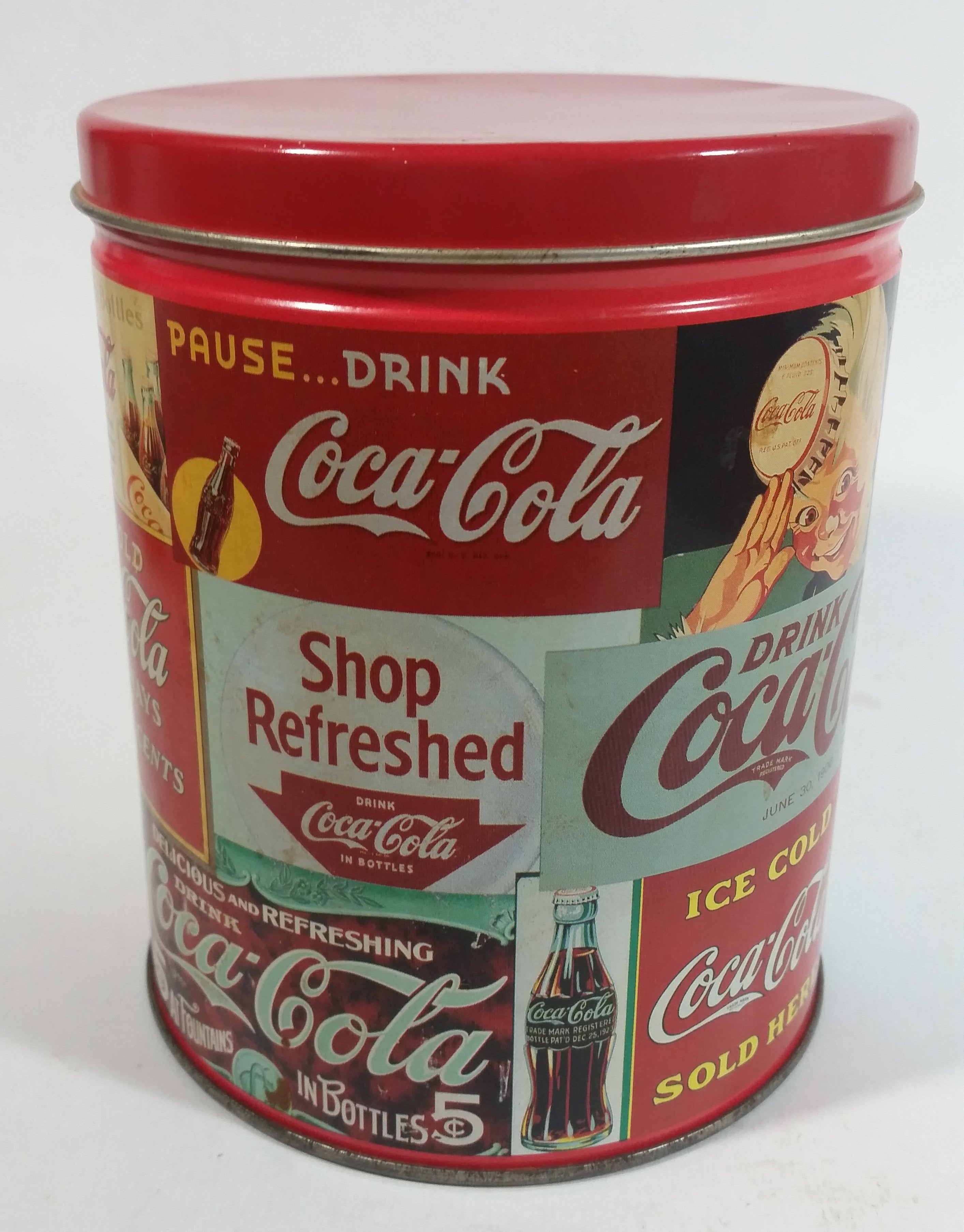 1993 Coca-Cola Coke Soda Pop Carriage Trade Mini Twist Pretzels Nostalgic Tin Beverage Advertising Collectible 8