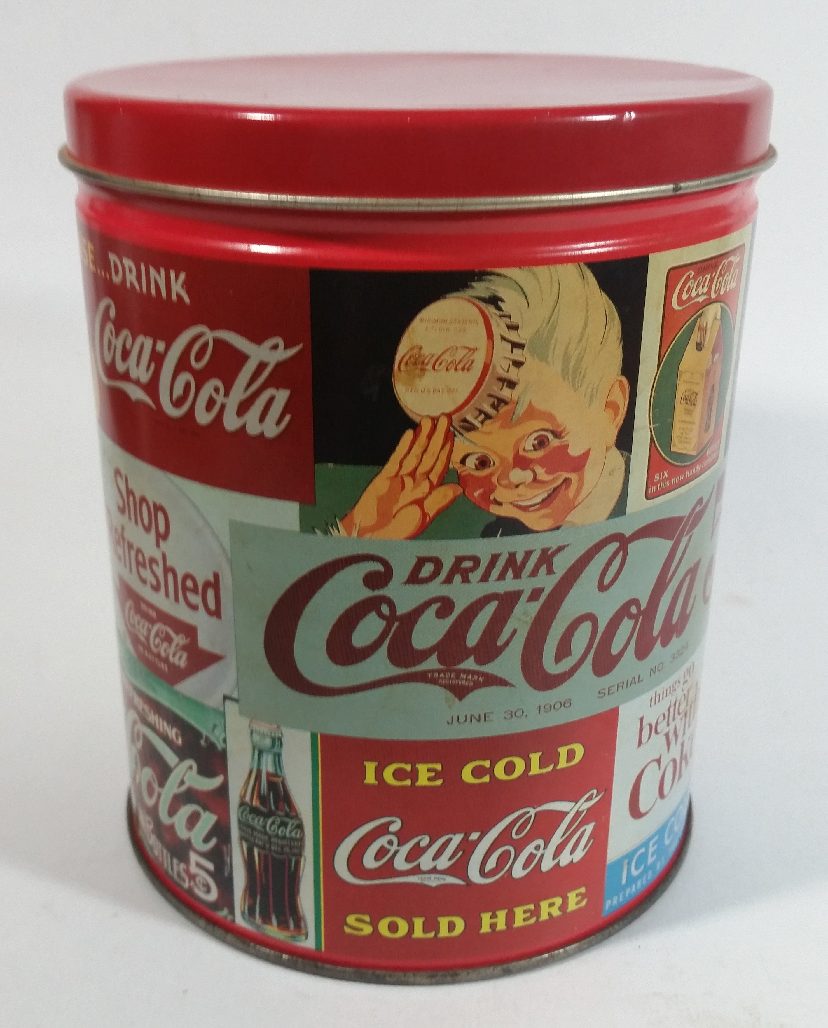 1993 Coca-Cola Coke Soda Pop Carriage Trade Mini Twist Pretzels Nostalgic Tin Beverage Advertising Collectible 9