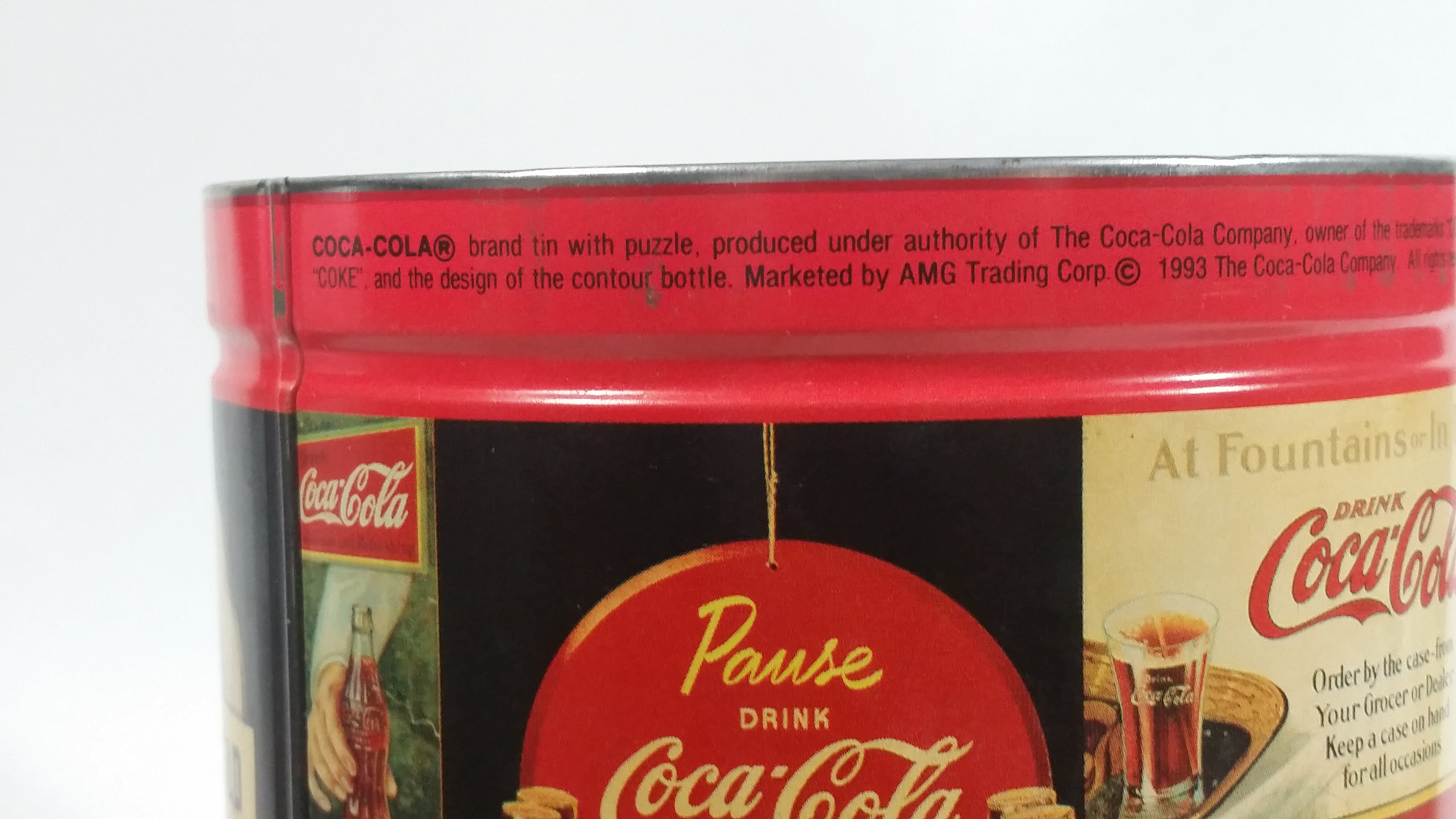 1993 Coca-Cola Coke Soda Pop Carriage Trade Mini Twist Pretzels Nostalgic Tin Beverage Advertising Collectible 11