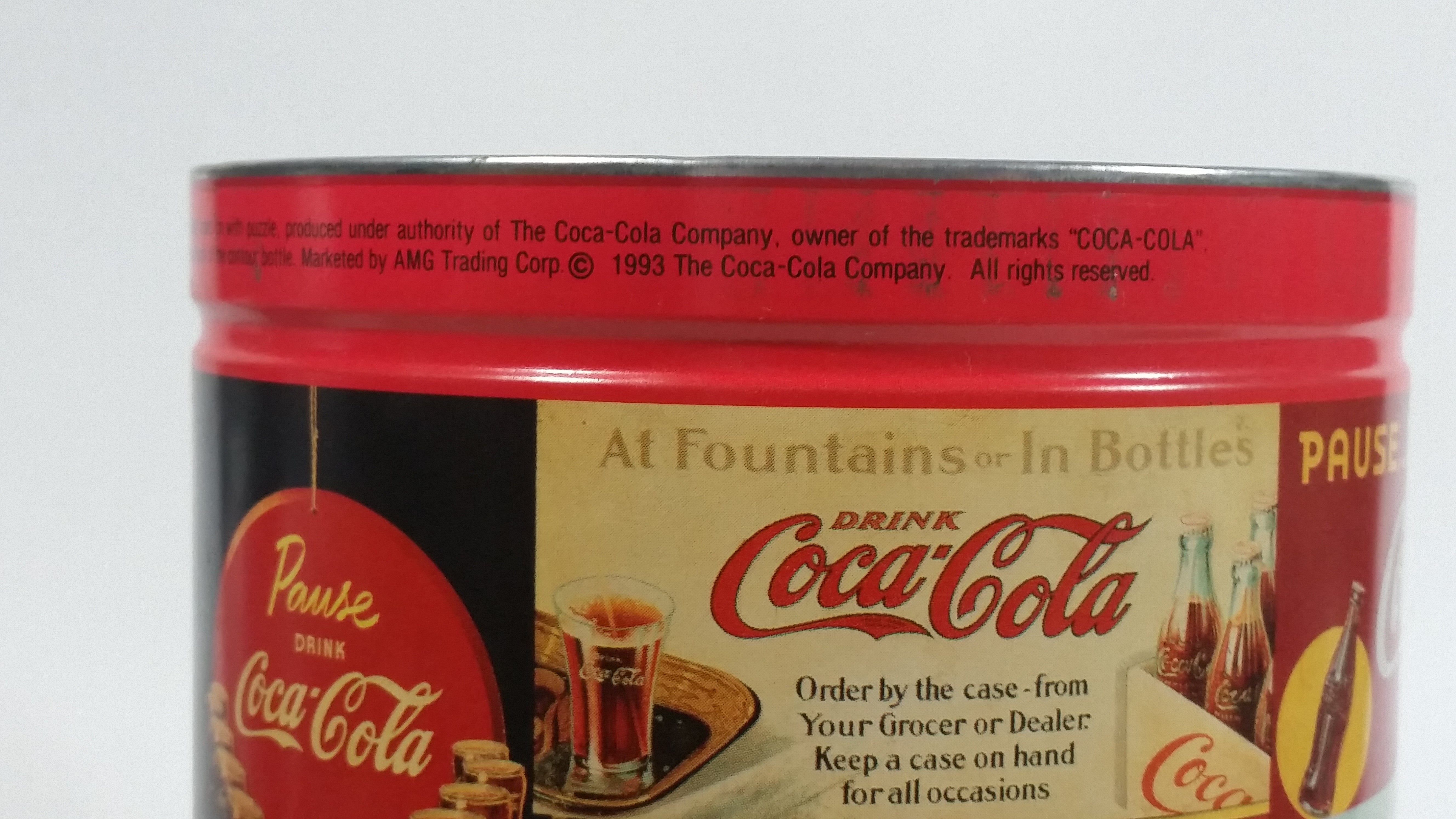 1993 Coca-Cola Coke Soda Pop Carriage Trade Mini Twist Pretzels Nostalgic Tin Beverage Advertising Collectible 12