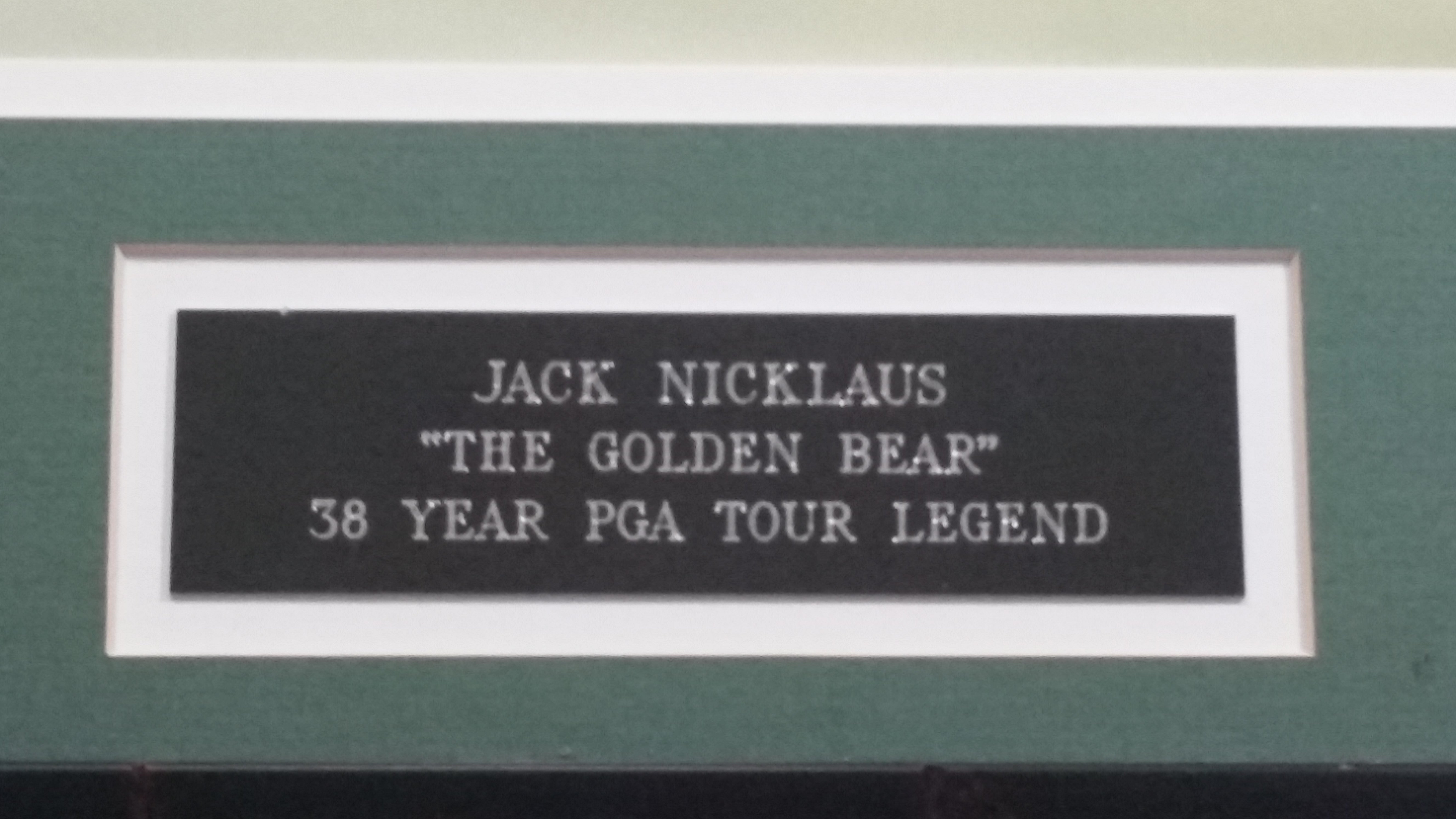 Jack Nicklaus "The Golden Bear" 38 Year PGA Tour Legend Framed Picture 16" x 23" Golf Sports Collectible 2