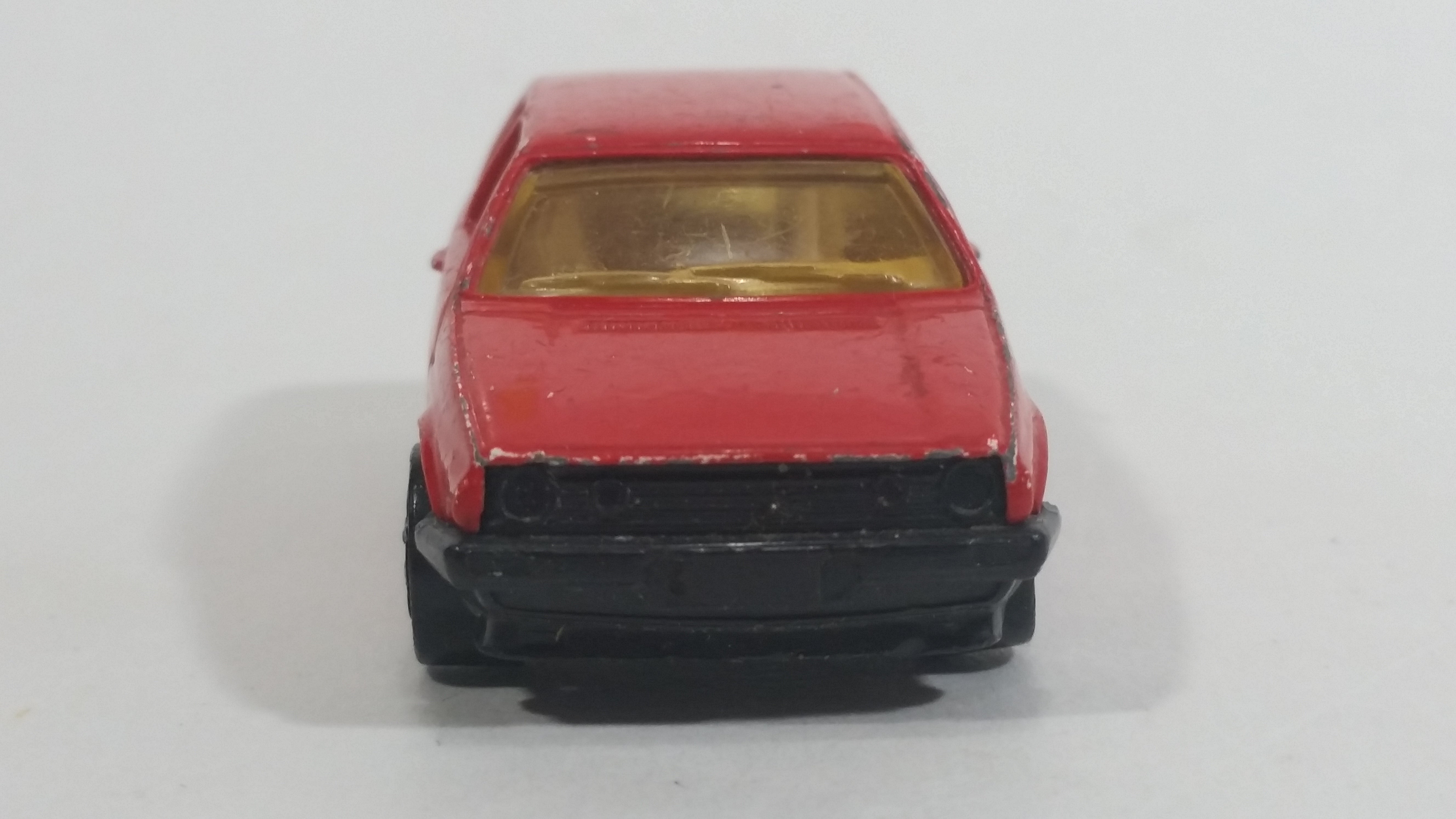 1991 Hot Wheels VW Golf GTI Red Die Cast Toy Car Vehicle 3