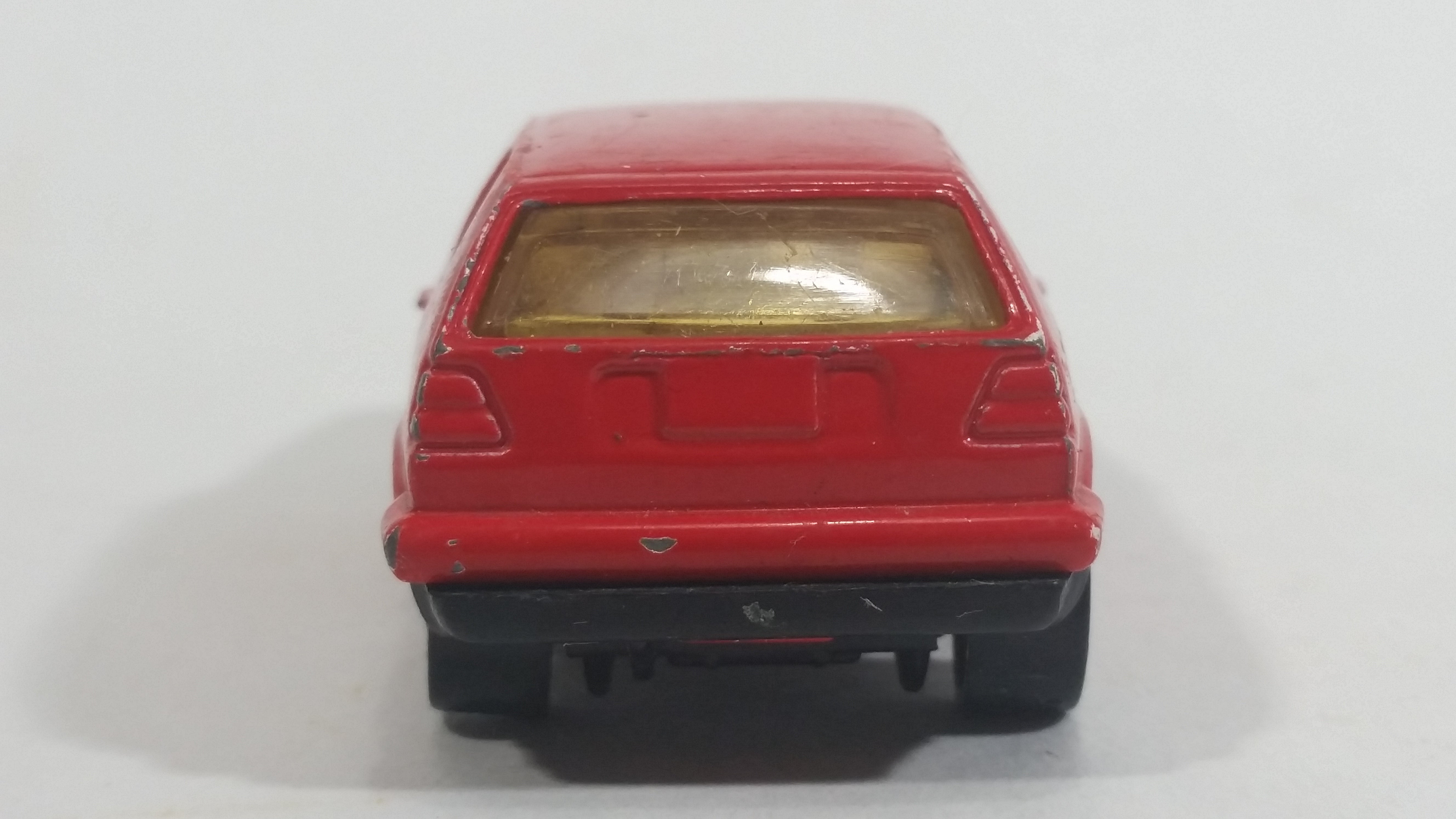 1991 Hot Wheels VW Golf GTI Red Die Cast Toy Car Vehicle 7