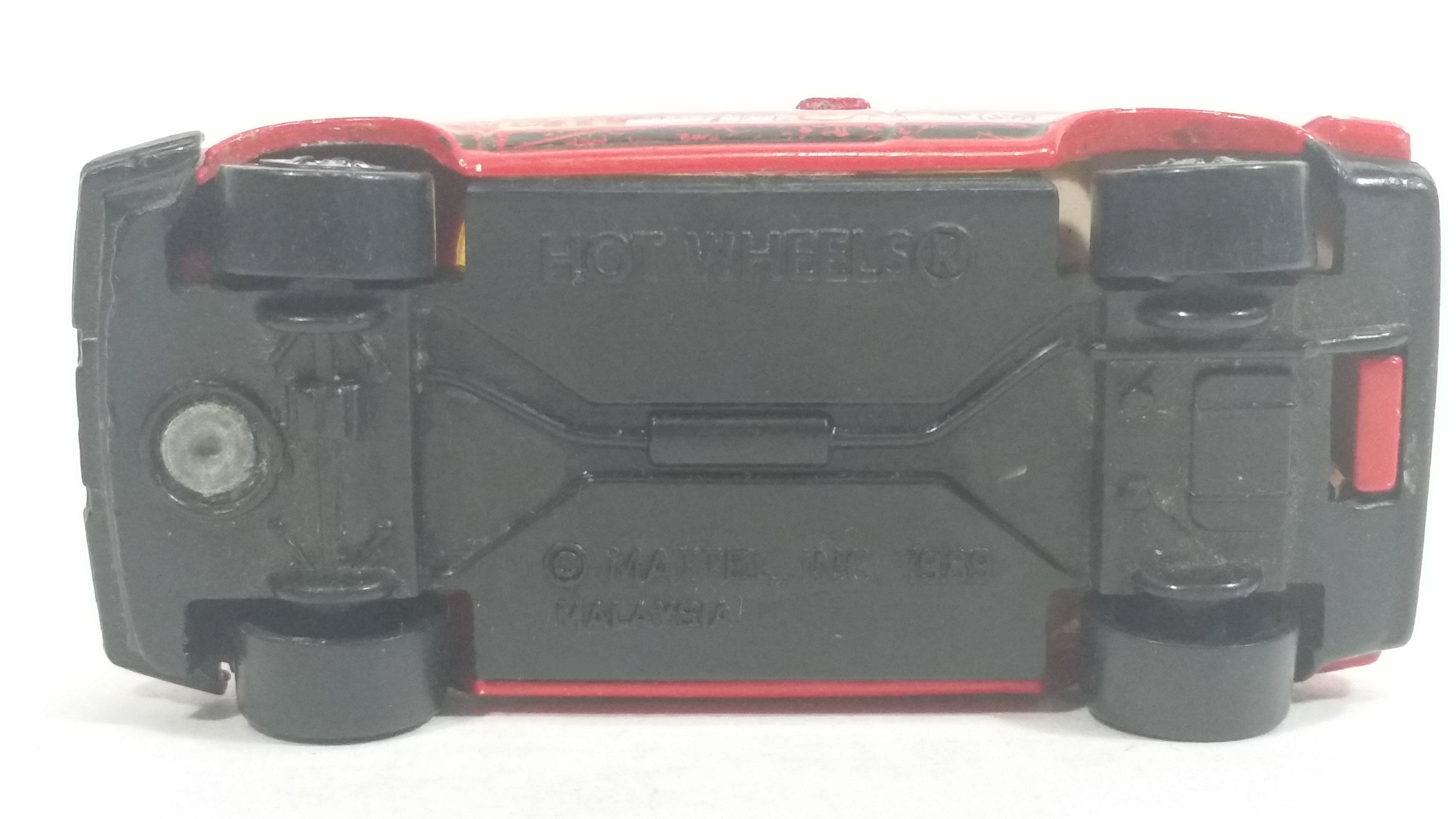 1991 Hot Wheels VW Golf GTI Red Die Cast Toy Car Vehicle 14