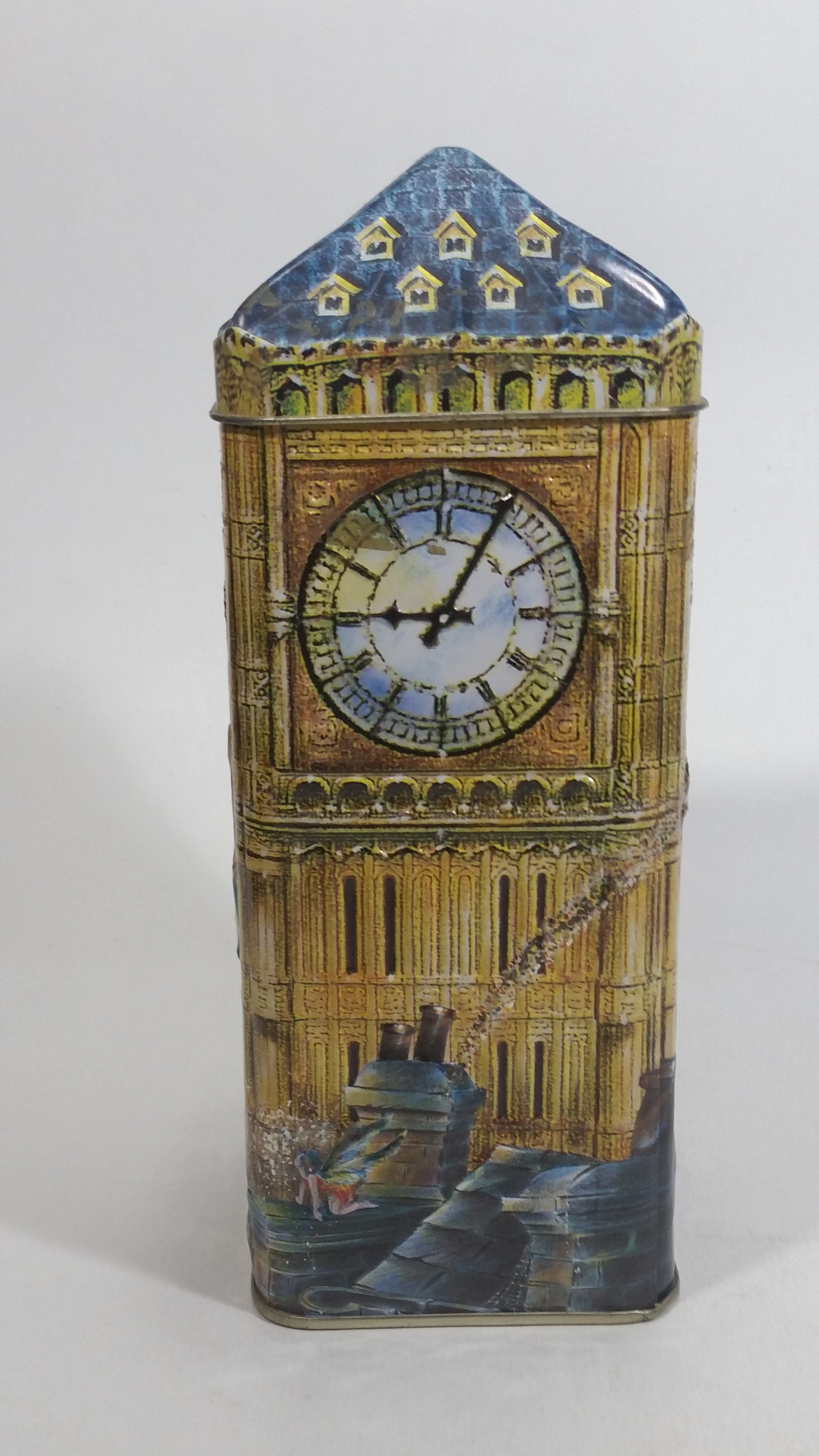 Churchill's Peter Pan Big Ben Clock 3D Metal Tin Coin Bank Collectible 4