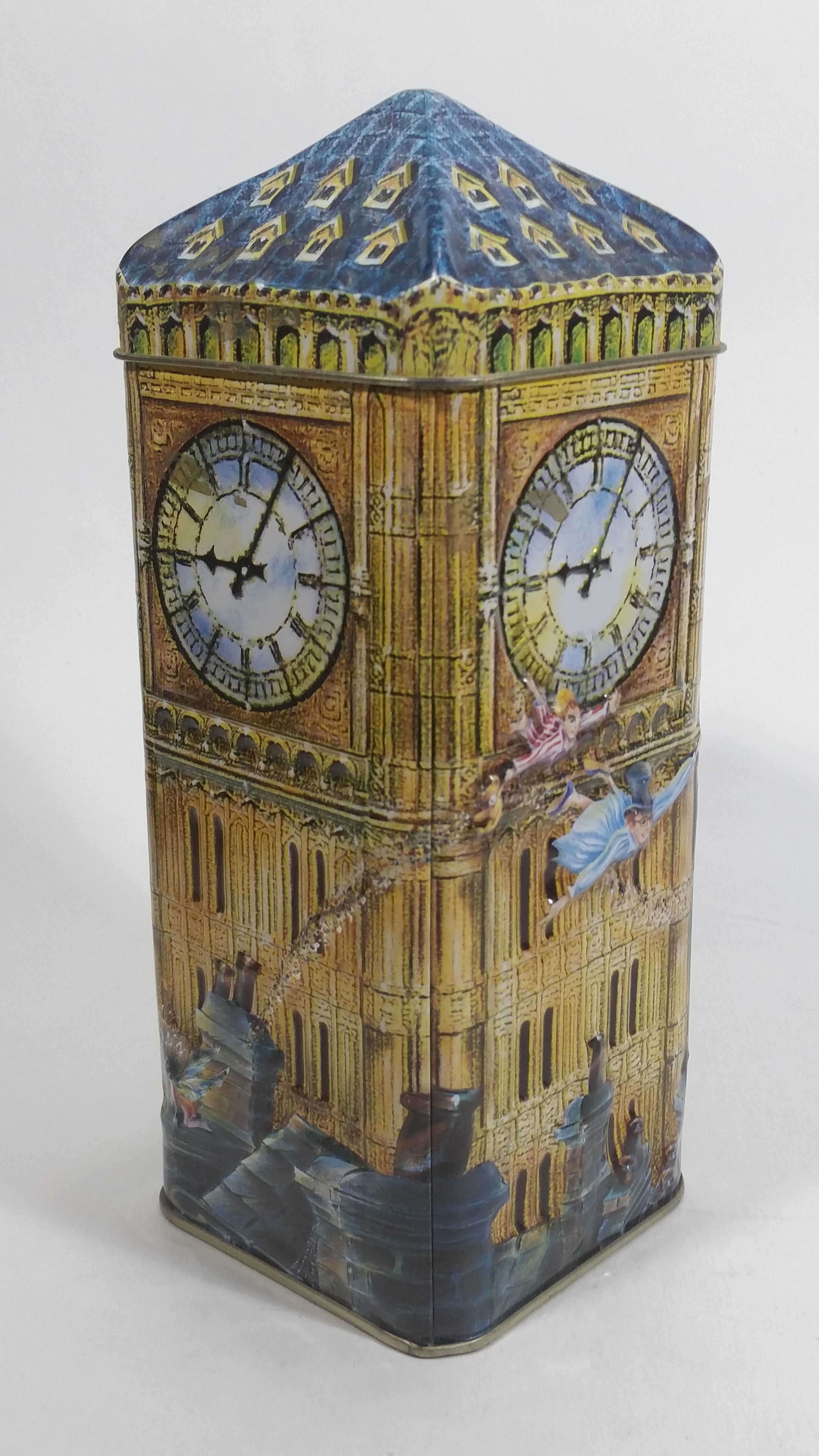 Churchill's Peter Pan Big Ben Clock 3D Metal Tin Coin Bank Collectible 5