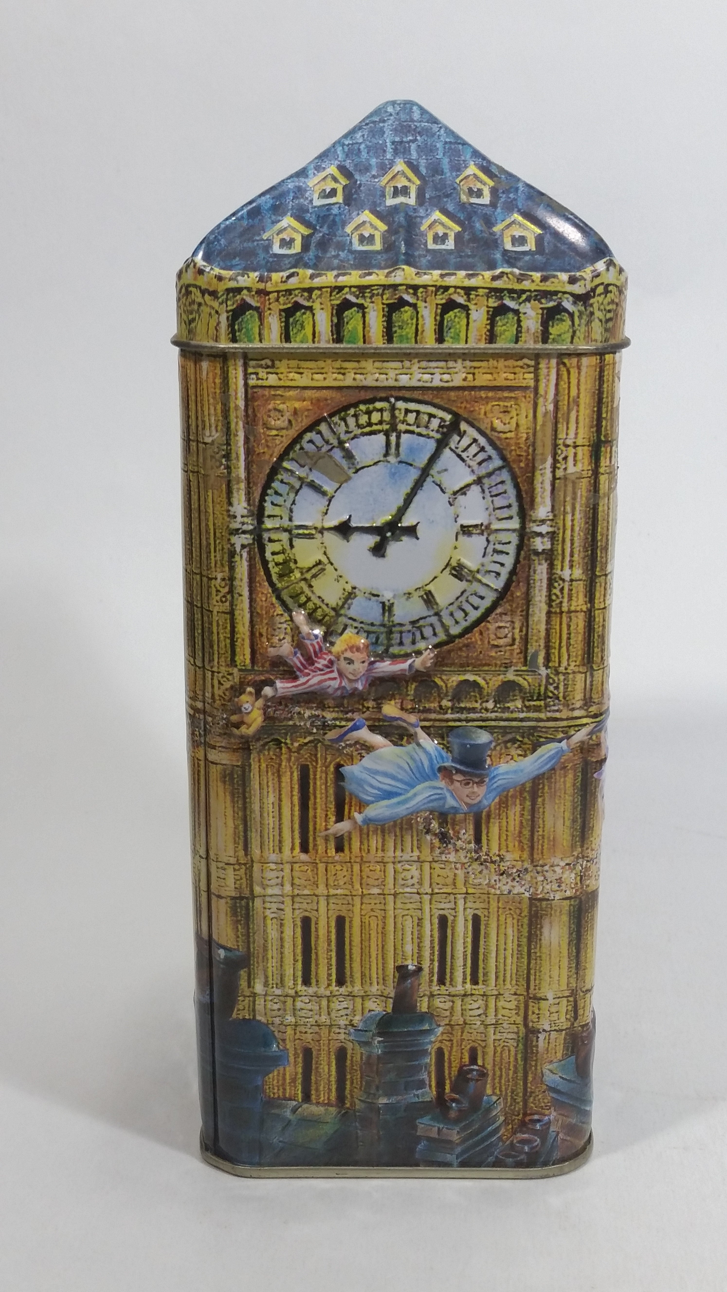 Churchill's Peter Pan Big Ben Clock 3D Metal Tin Coin Bank Collectible 6